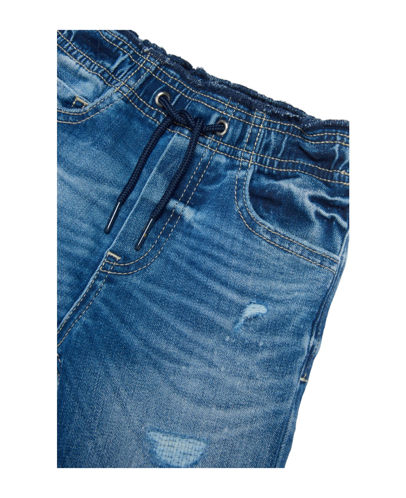 Diesel D-marcie-b Trousers Diesel D-marcie Boyfriend Jeans With Rips - Blue denim