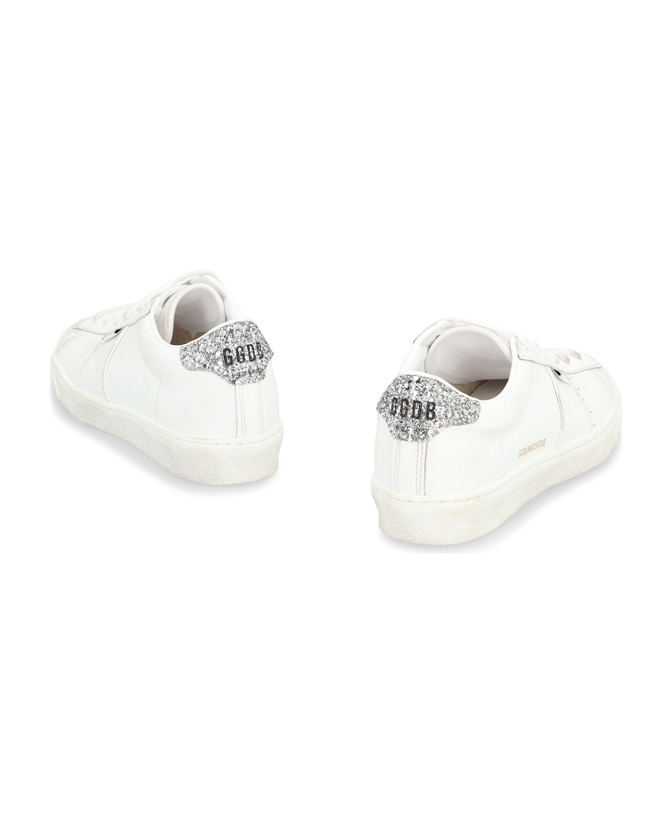 Golden Goose Matchstar Leather Low-top Sneakers - OPTIC WHITE/SILVER