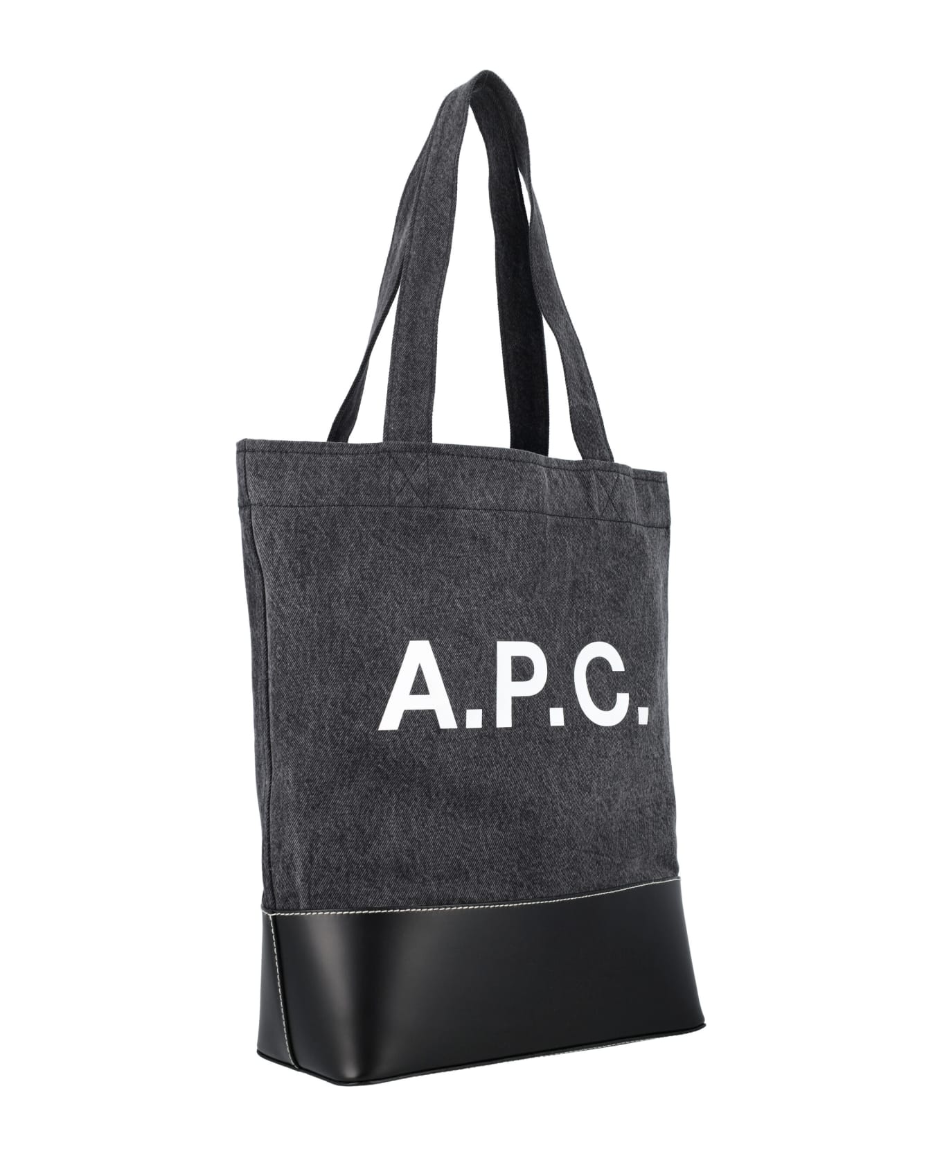 A.P.C. Axel Tote Bag - BLACK BLUE トートバッグ