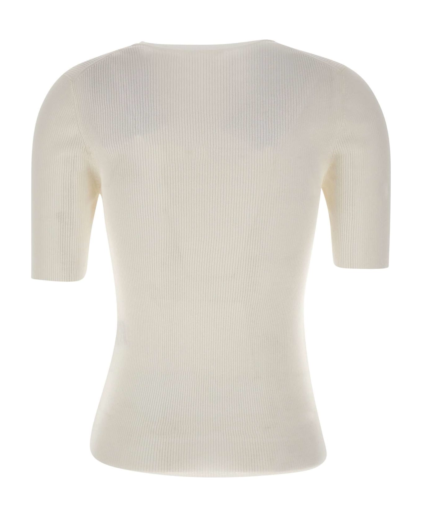 Parosh "cipria24" Cotton T-shirt - WHITE