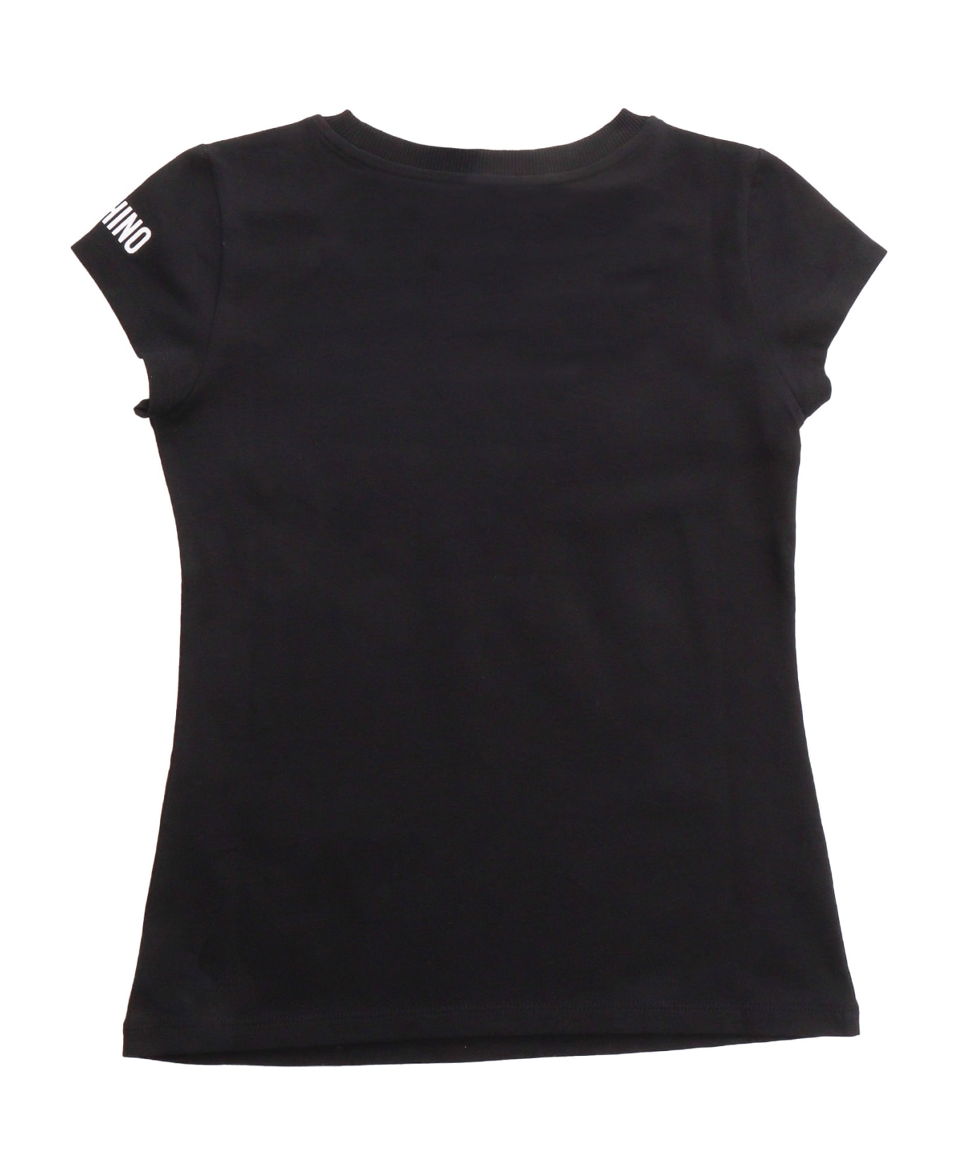 Moschino Black T-shirt With Logo - BLACK