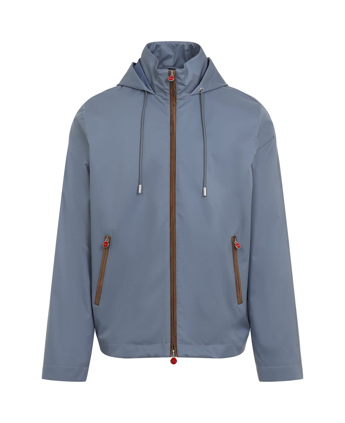 Kiton Polyester Bomber Jacket - Avio