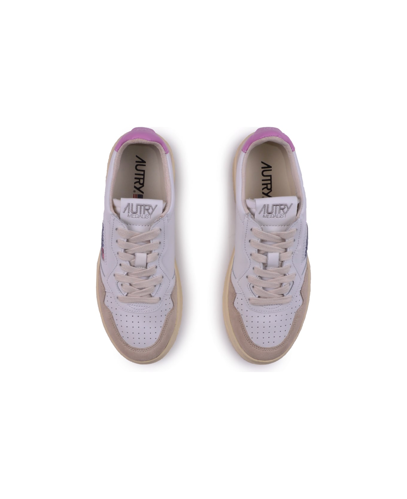 Autry Low Medalist Sneakers - Fucsia