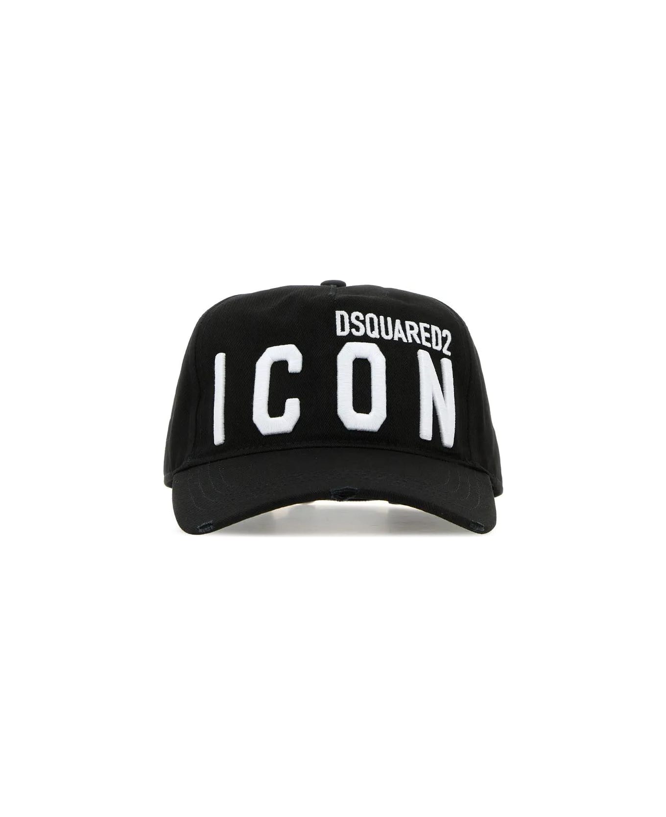 Dsquared2 Be Icon Baseball Cap - BLACKWHITE 帽子