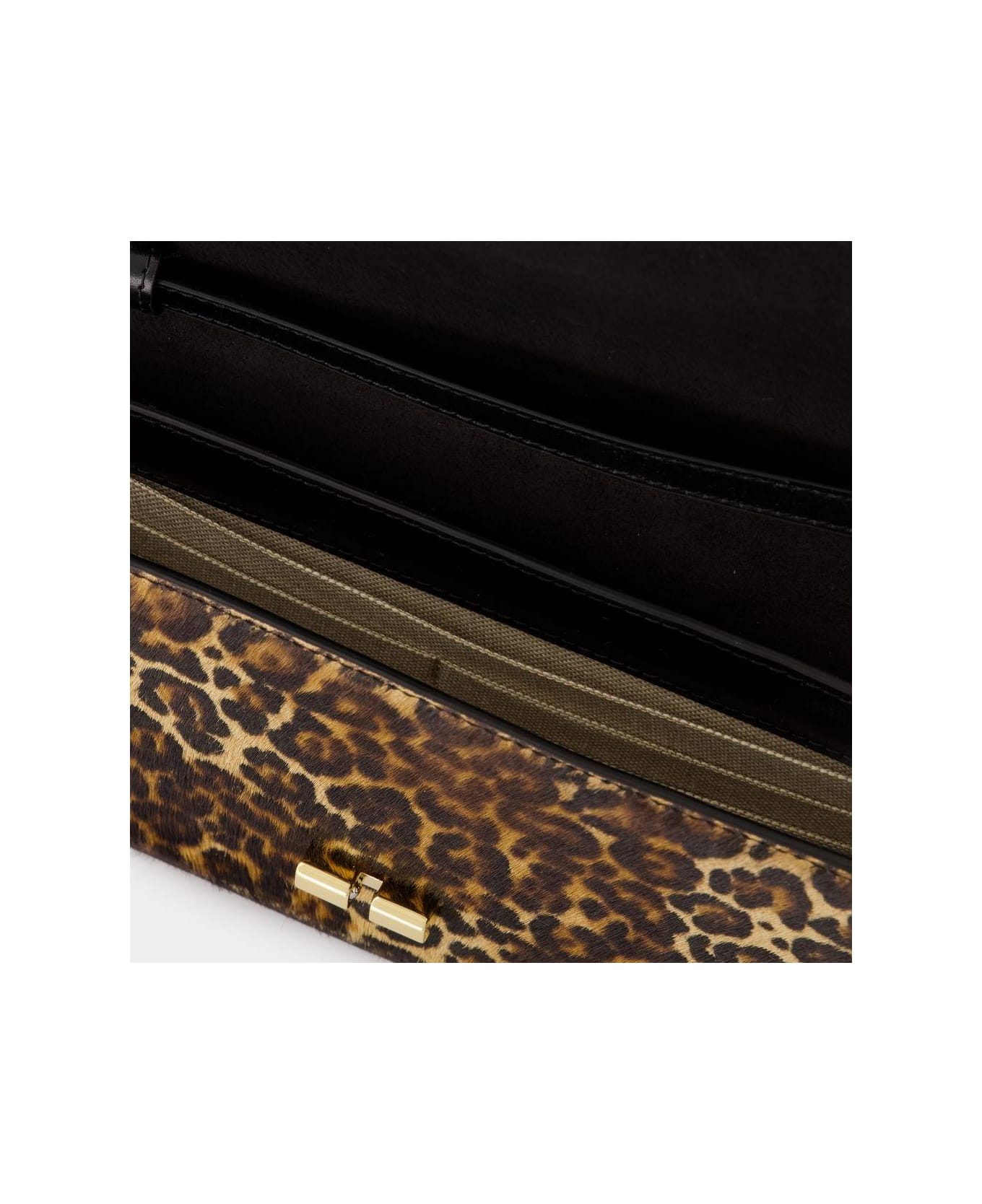 A.P.C. Grace Leopard Printed Clutch Bag - Nero