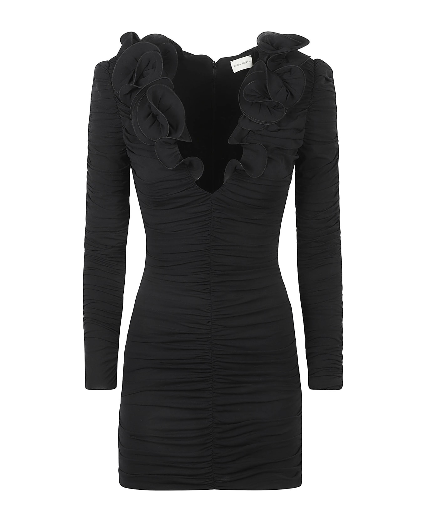 Magda Butrym Ruffled Dress - Black