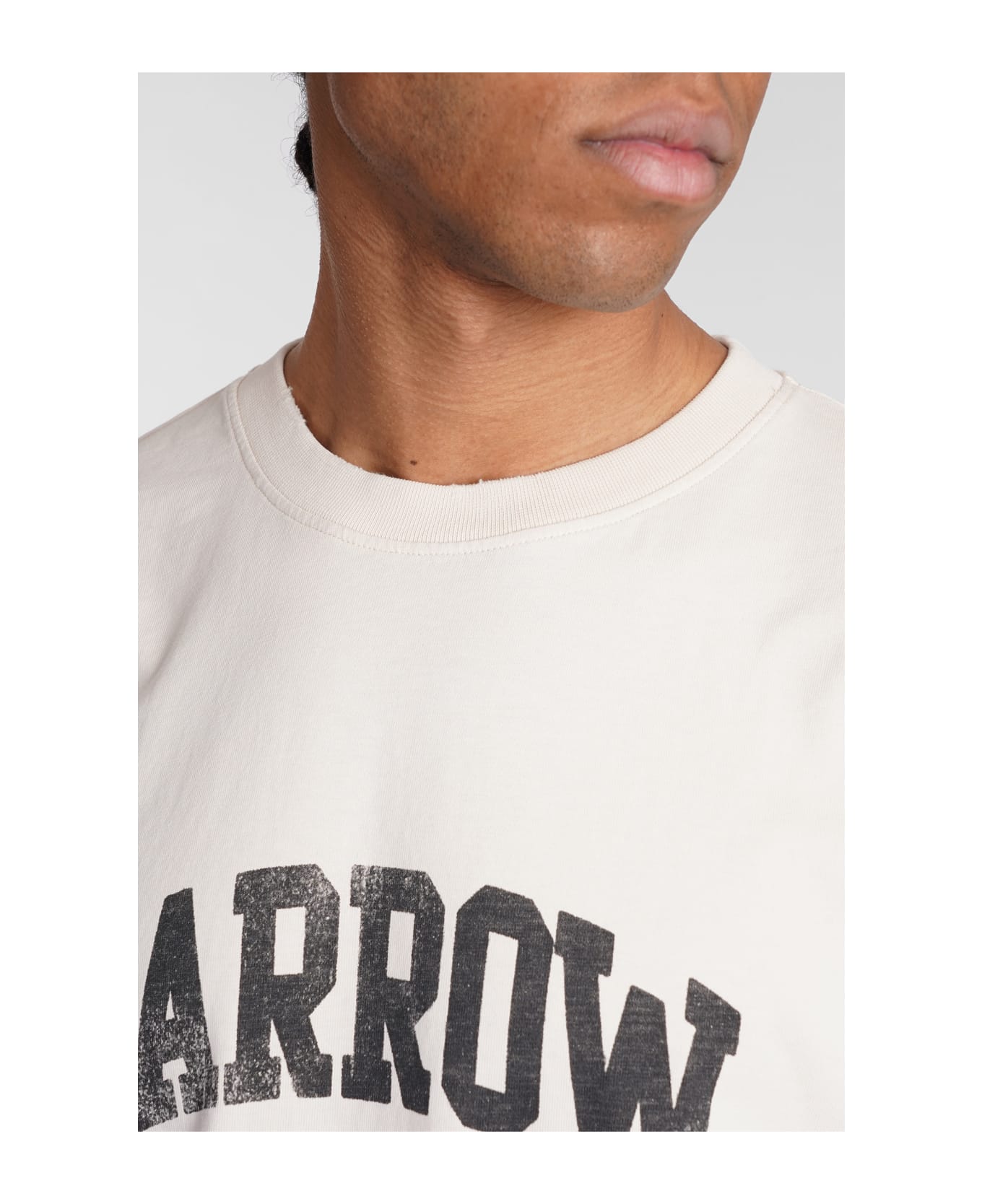 Barrow T-shirt In Beige Cotton - Turtledove
