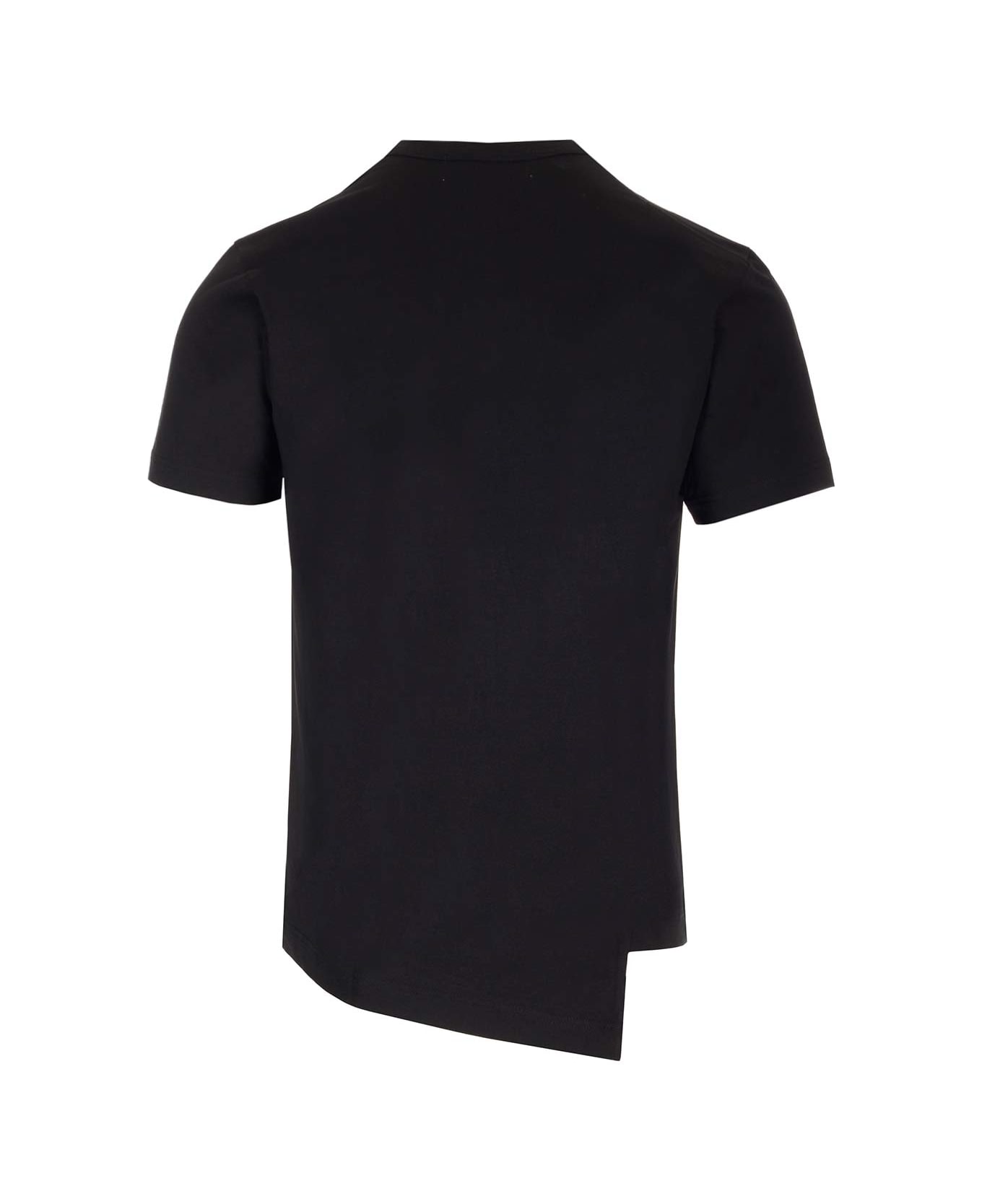 Comme des Garçons Shirt Black Asymmetric T-shirt X La Coste - Black シャツ