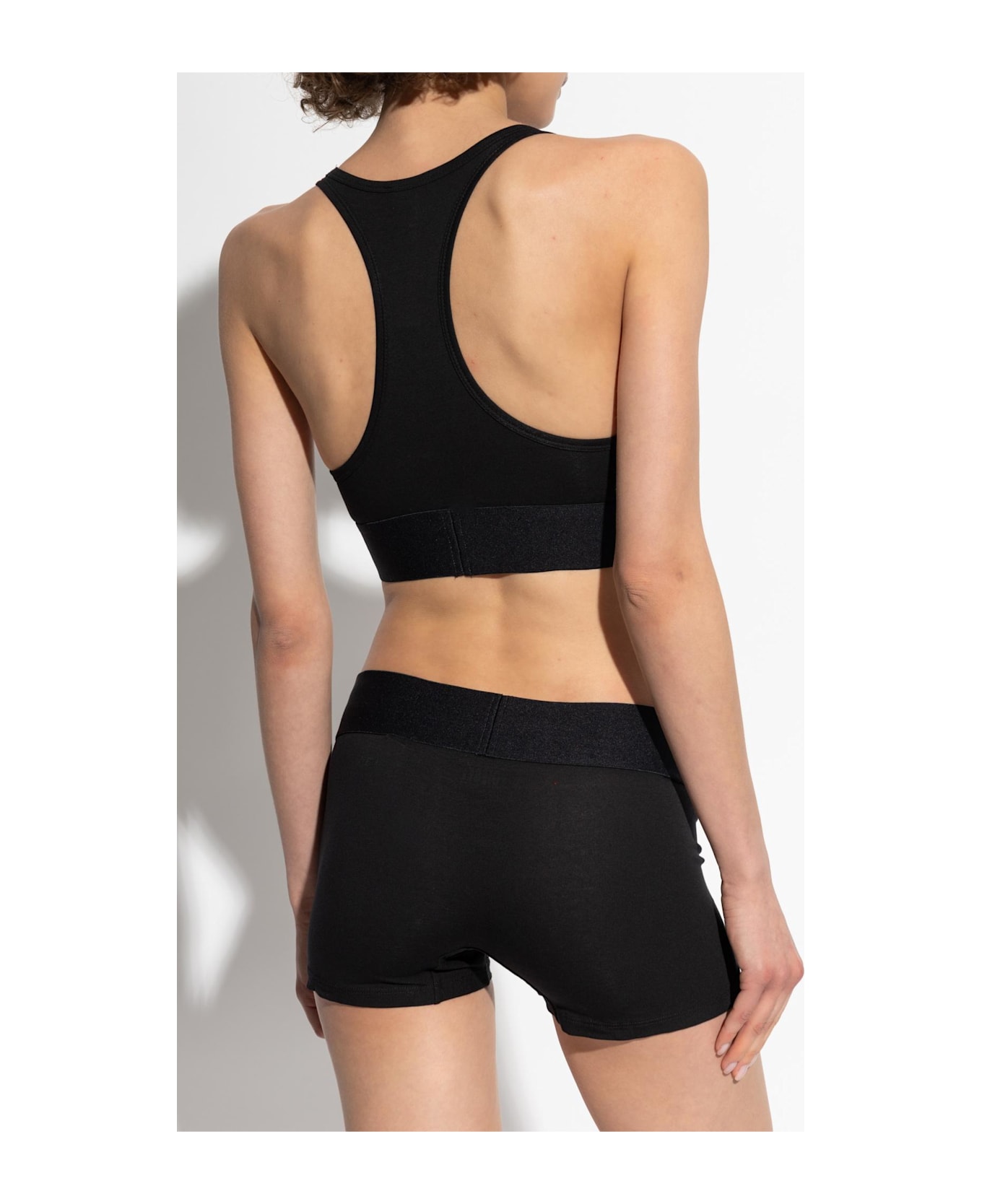 Diesel Bra Ufsb-cotton-race-bralette - Black