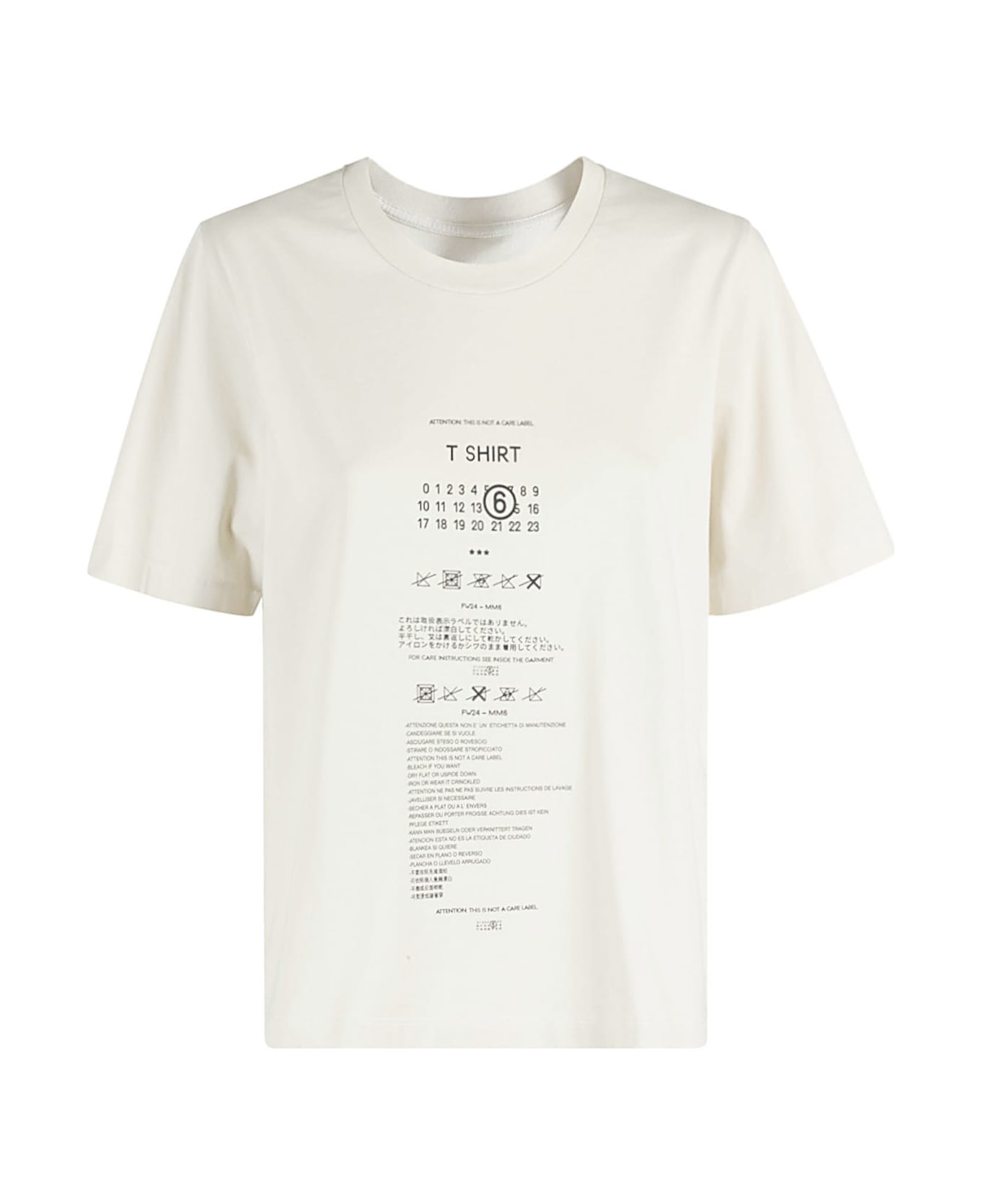 MM6 Maison Margiela T Shirt - Chalk