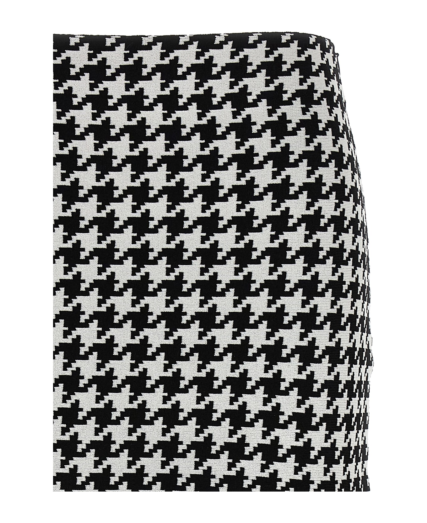 Alexander McQueen Houndstooth Skirt - White/Black