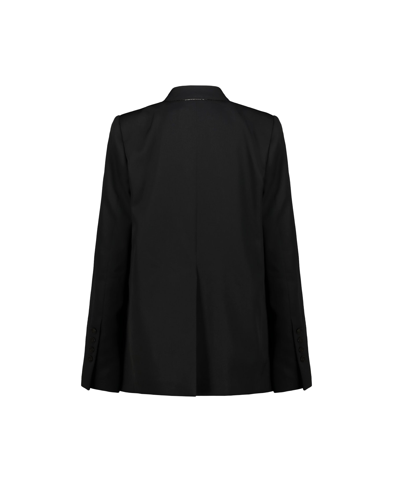 Sapio Double-breasted Blazer N44l - Black