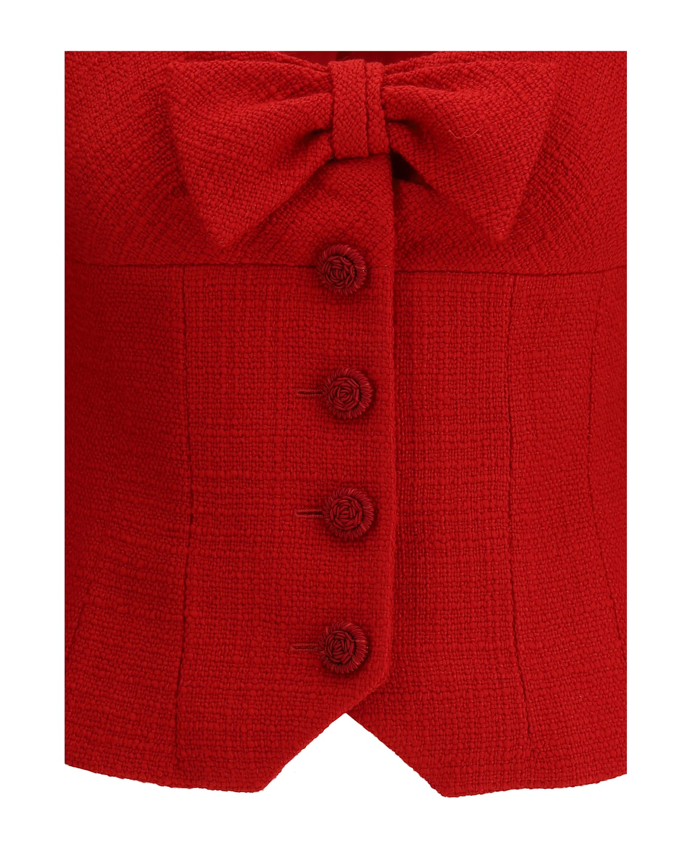 Valentino Short Jacket In Plain Wool Tweed