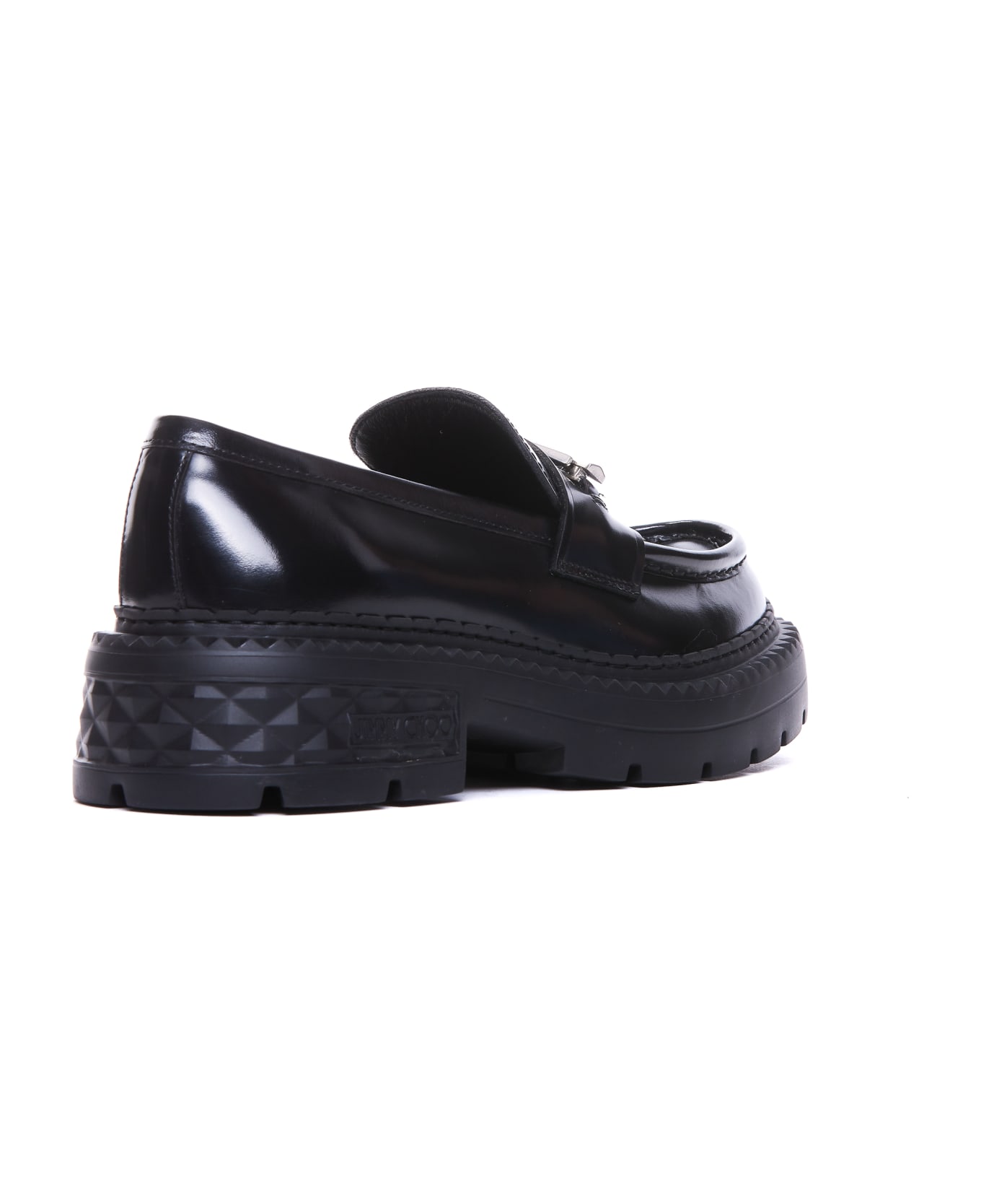 Jimmy Choo Marlow Diamond Loafers - Black