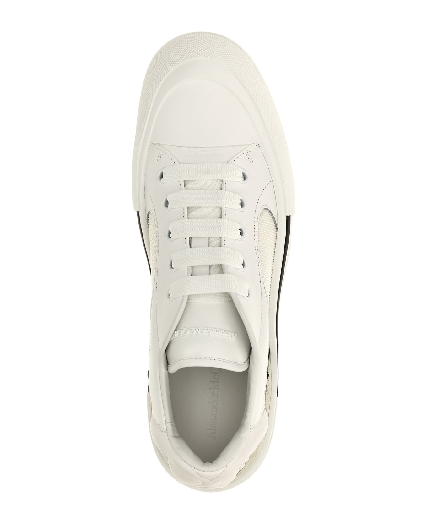 Alexander McQueen 'neoprene Canvas' Sneakers - White/Black
