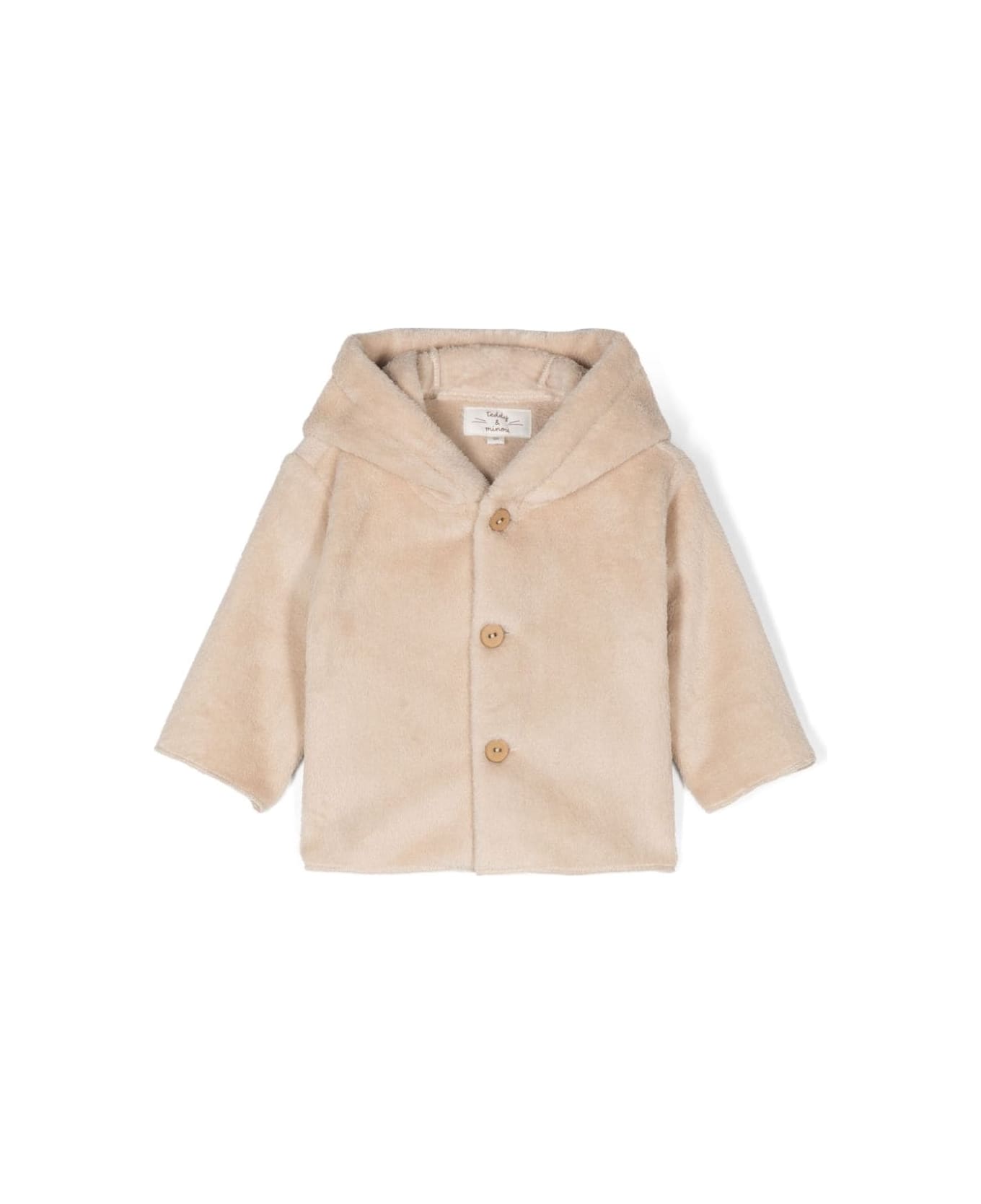 Teddy & Minou Cappotto Effetto Pelo - Beige コート＆ジャケット