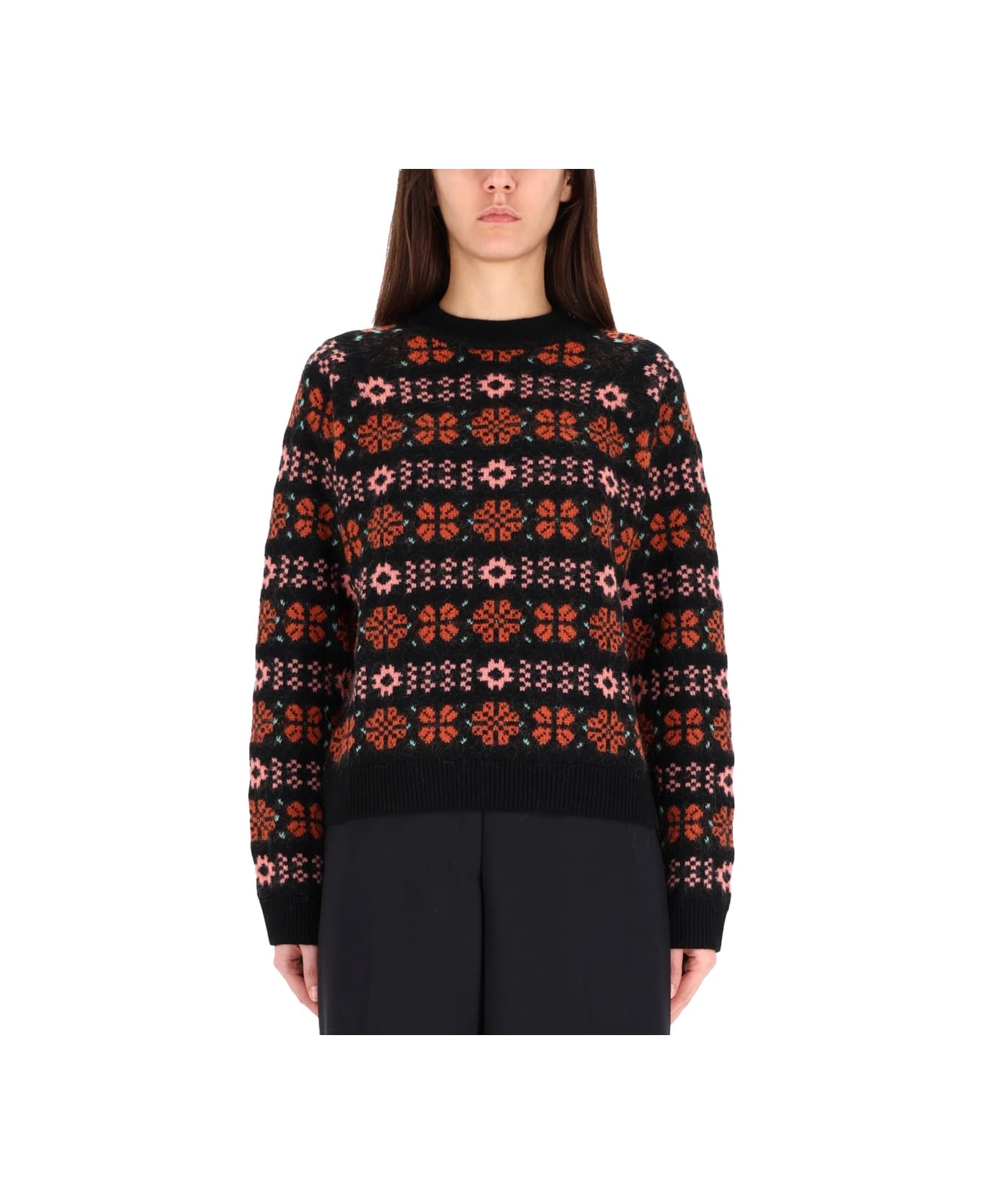 Paul Smith "fair Isle" Sweater - BLACK