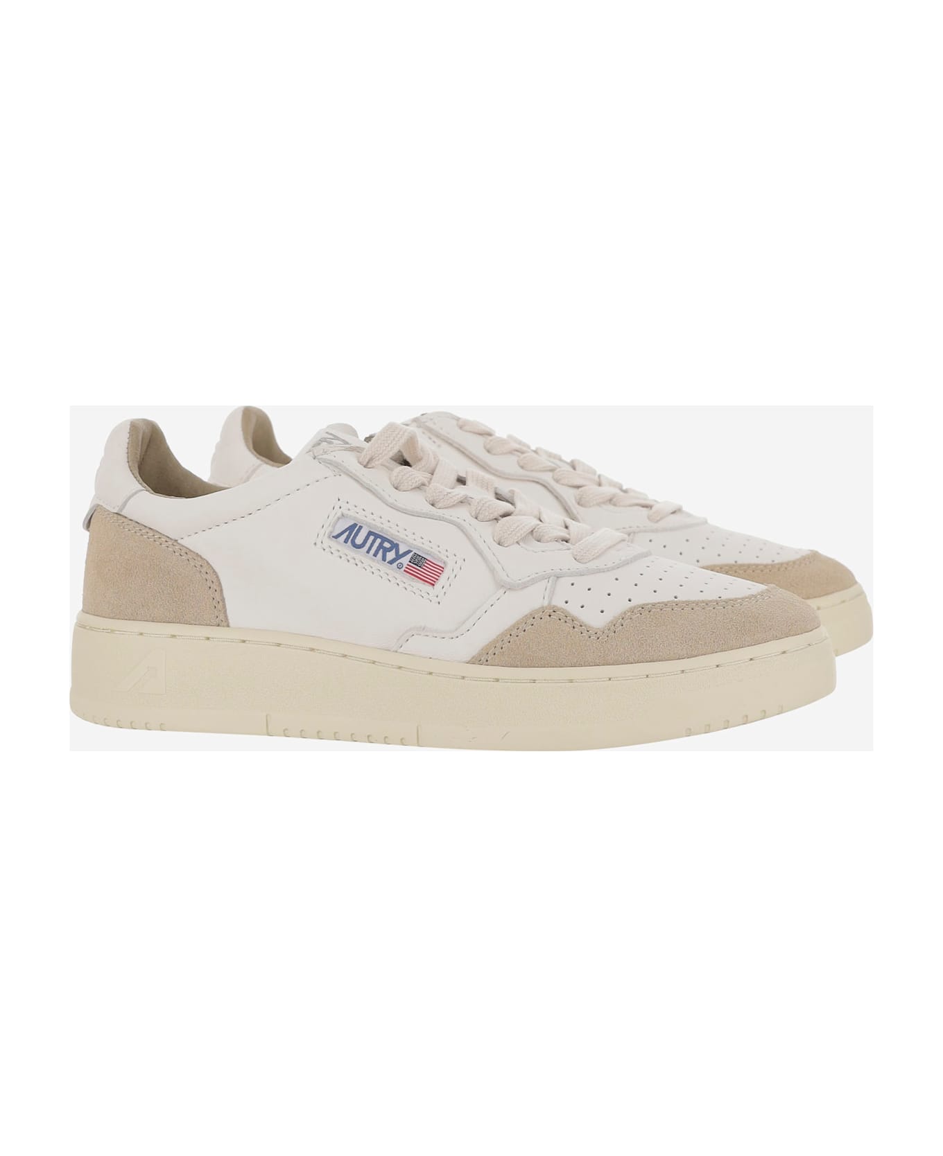 Autry Medalist Low Sneakers - Beige