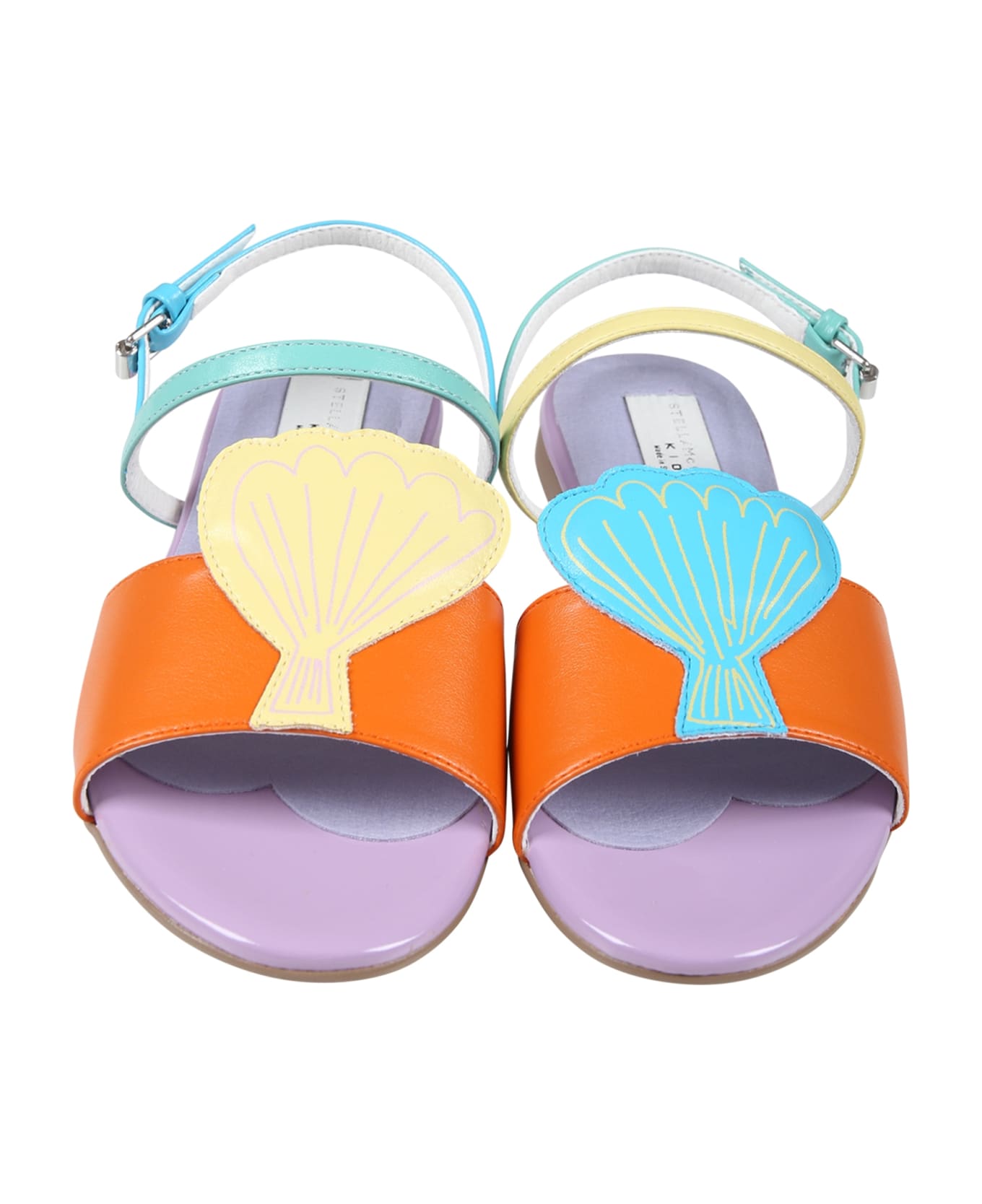 Stella McCartney Kids Multicolor Sandals For Girl With Seashell - Multicolor