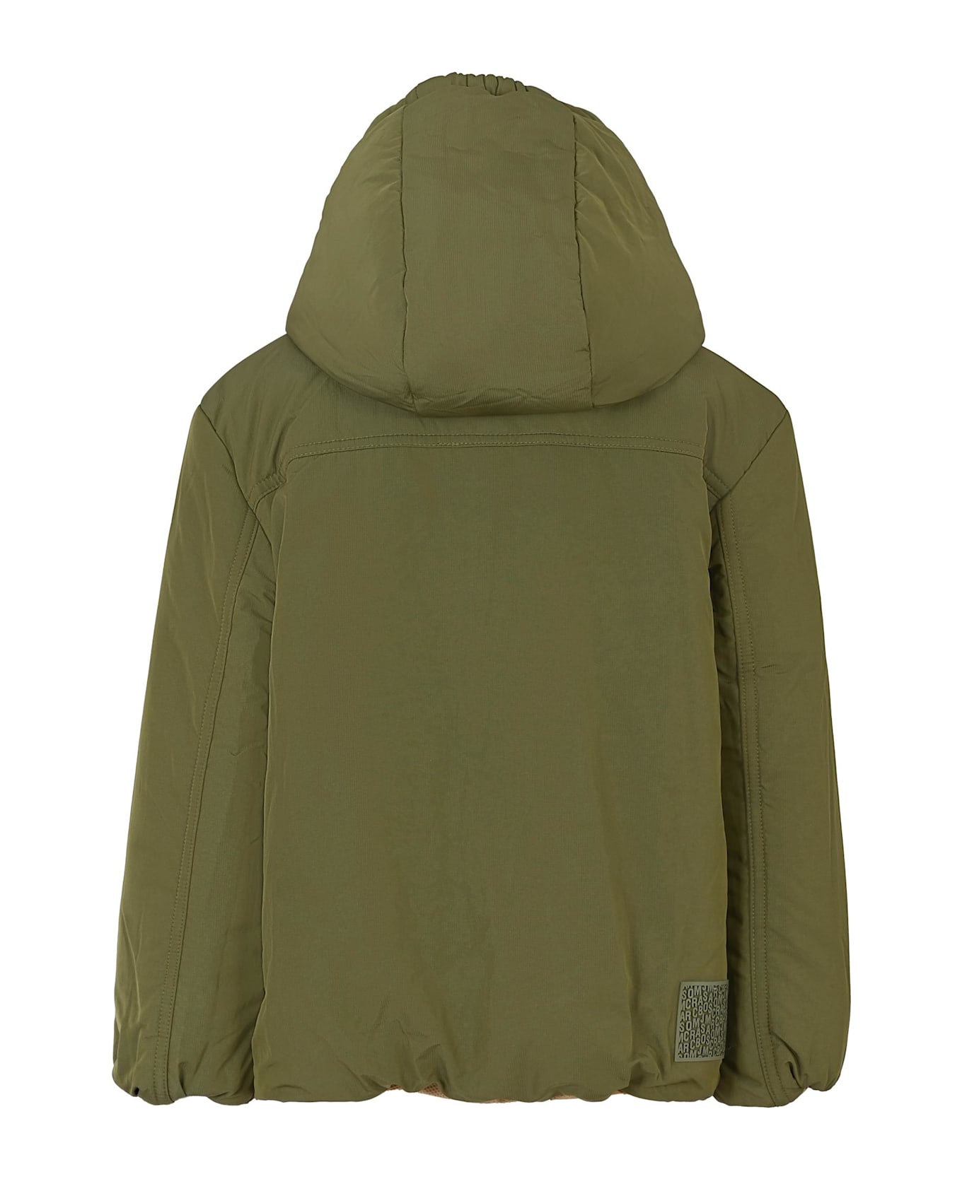 Marc Jacobs Beige Reversible Down Jacket For Boy With Logo - Beige