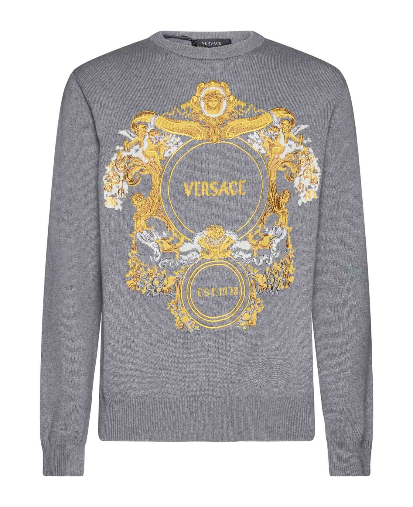 Versace Sweater - Grigio medio melange フリース
