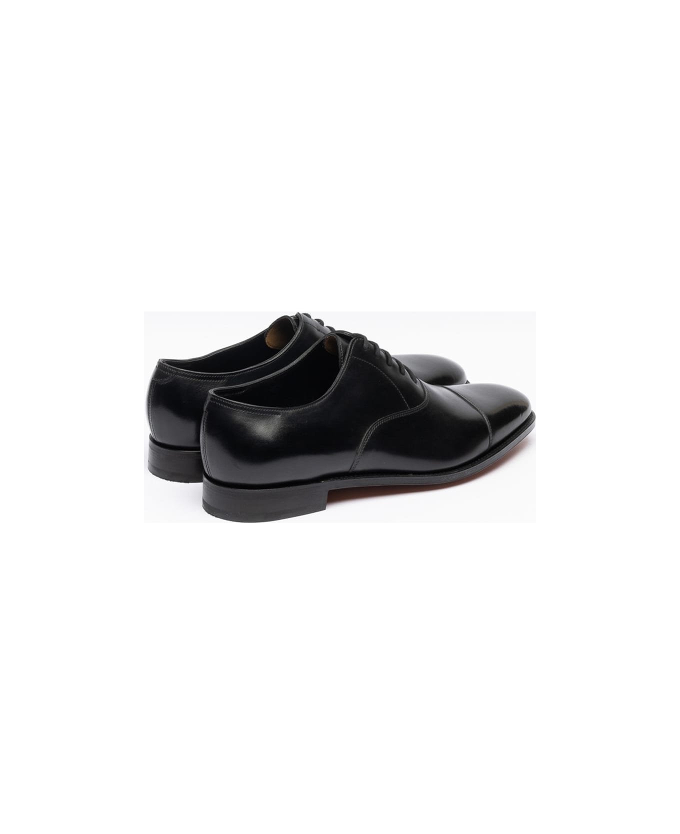 John Lobb City Ii Black Calf Oxford Shoe (fitting E) - Nero