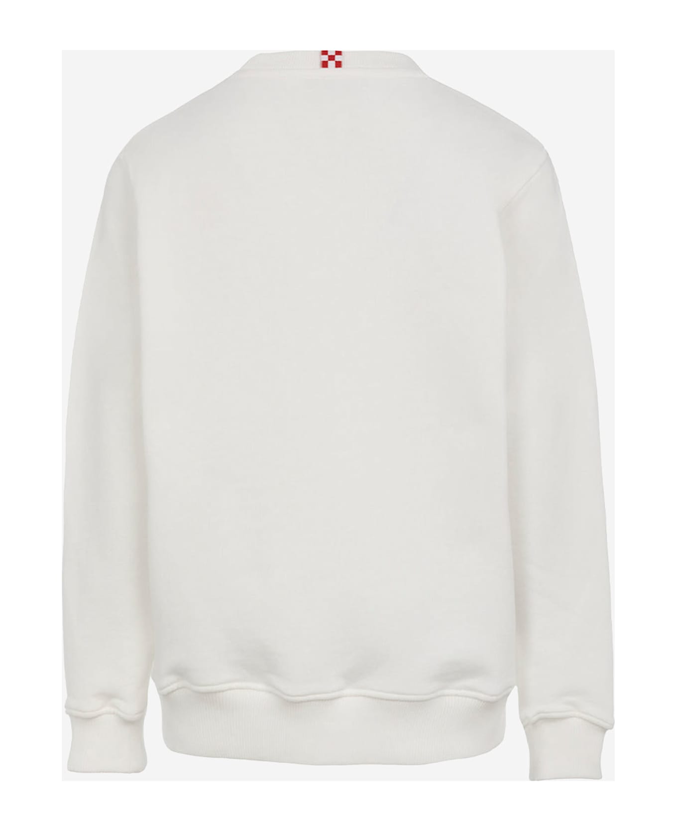 MC2 Saint Barth Cotton Sweatshirt With Logo - White
