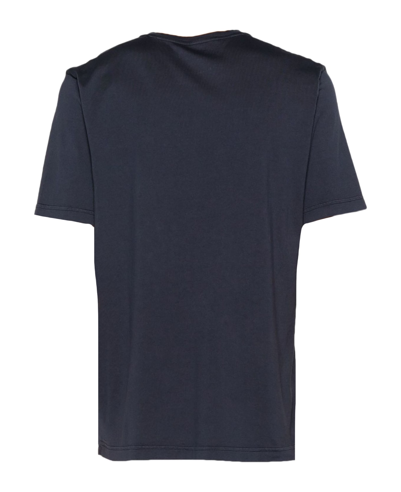 Fedeli Navy Blue Cotton T-shirt - Blue シャツ