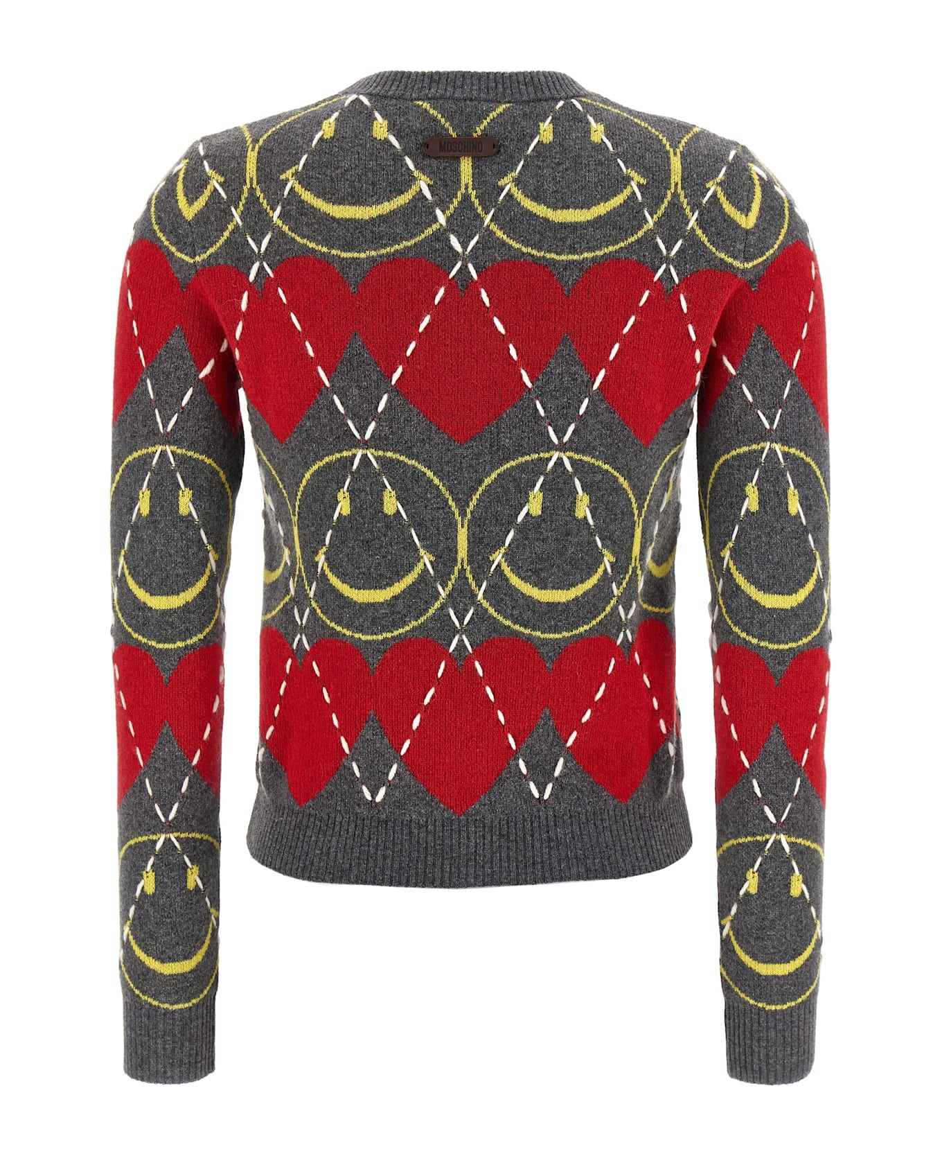 Moschino 'smiley' Sweater - Fantasia Grigio