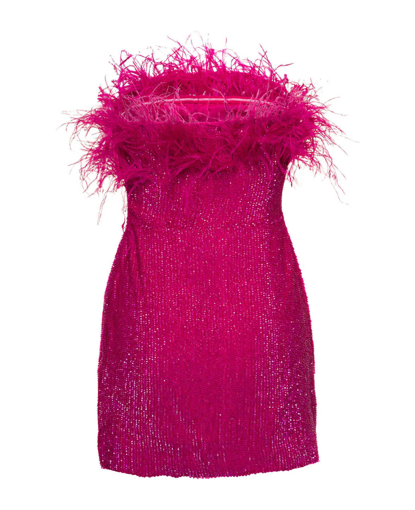 retrofete Fuchsia Sequin-embellished Mini Dress - Fuxia