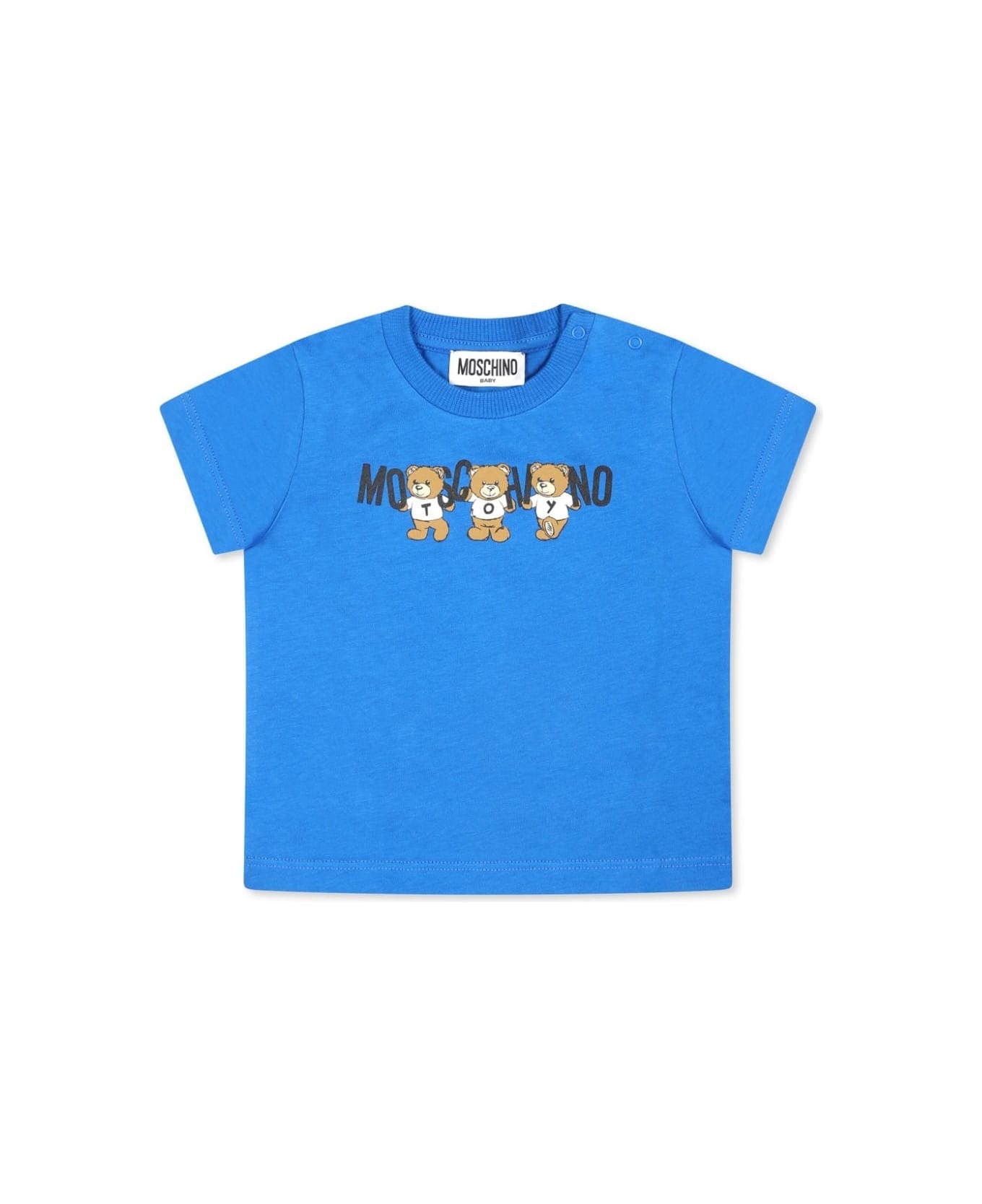 Moschino T-shirt Con Stampa - Light blue