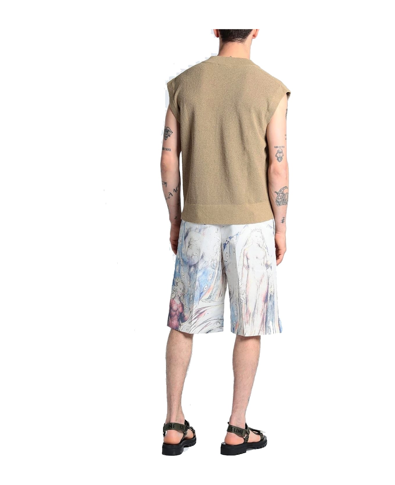 Alexander McQueen William Blake Dante Shorts - Beige