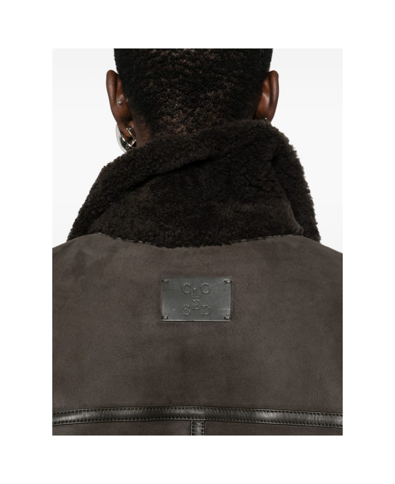 Closed Shearling Jacket - Grey