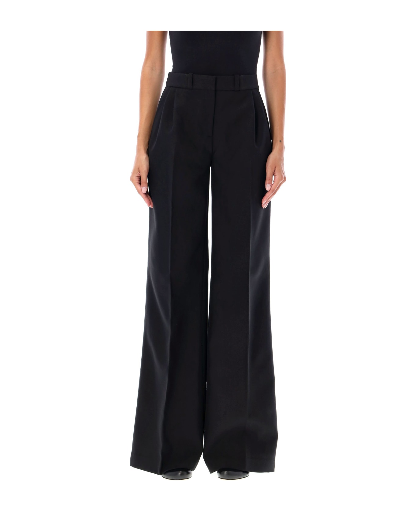 Coperni Wide Leg Tailored Pant - BLACK