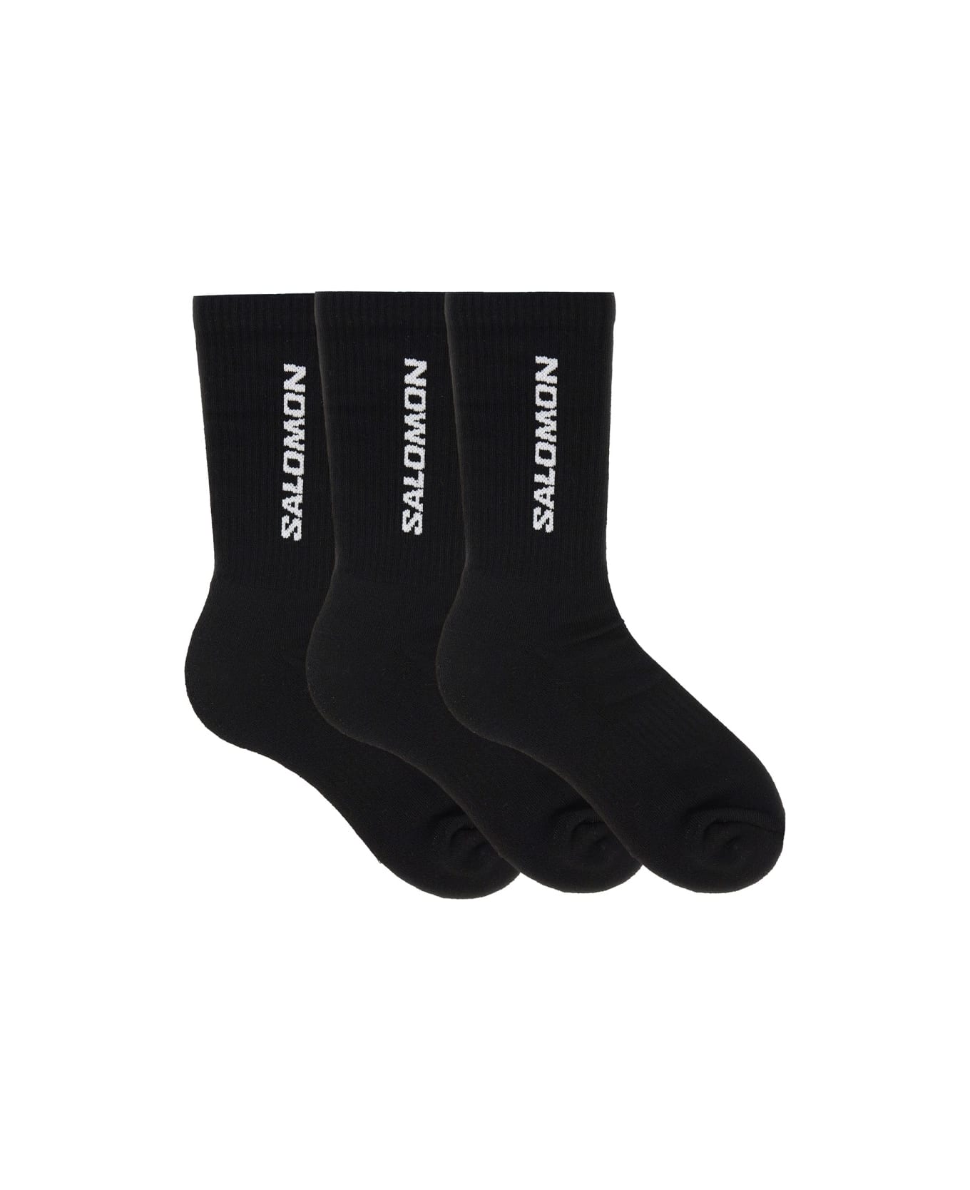 Salomon 3-pack Socks "everyday Crew" - BLACK 靴下
