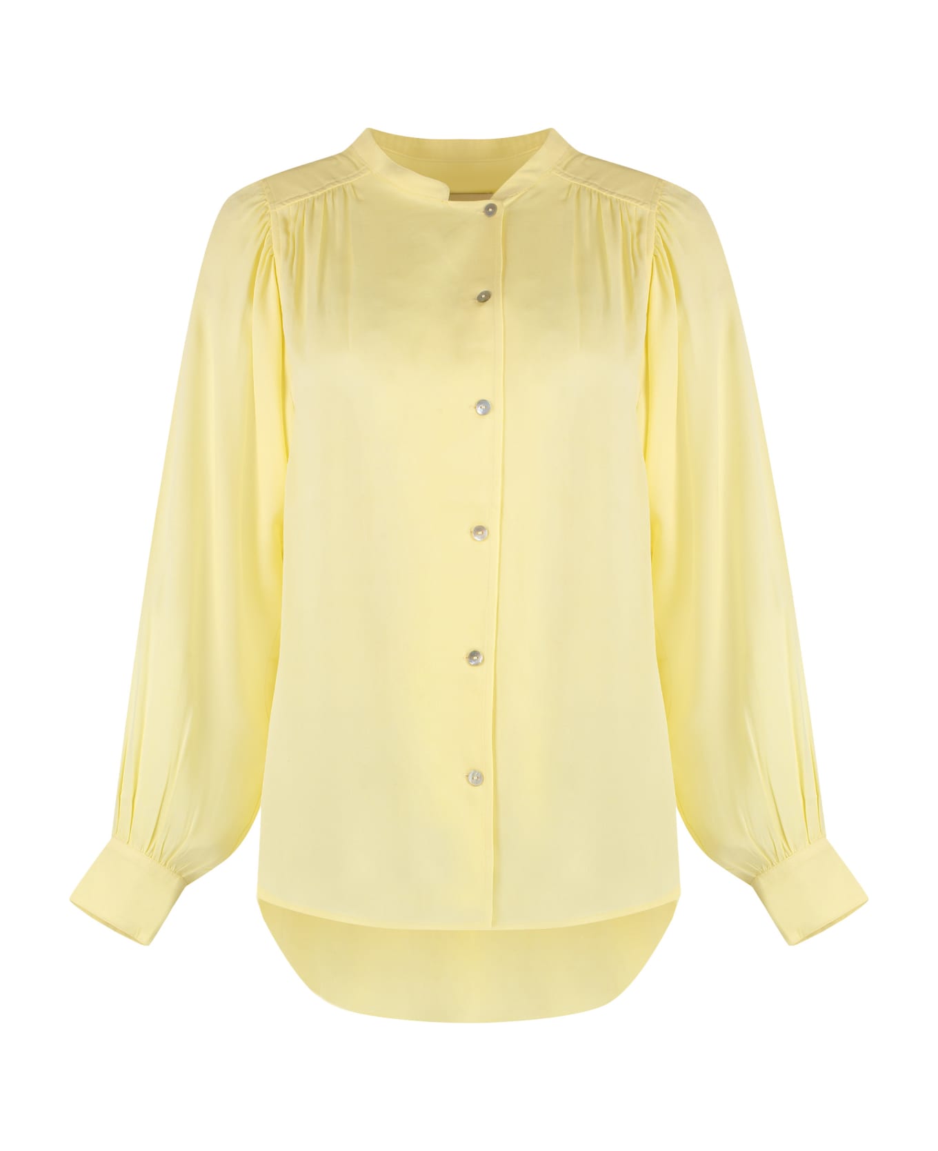 Yves Salomon Crêpe Blouse - Yellow