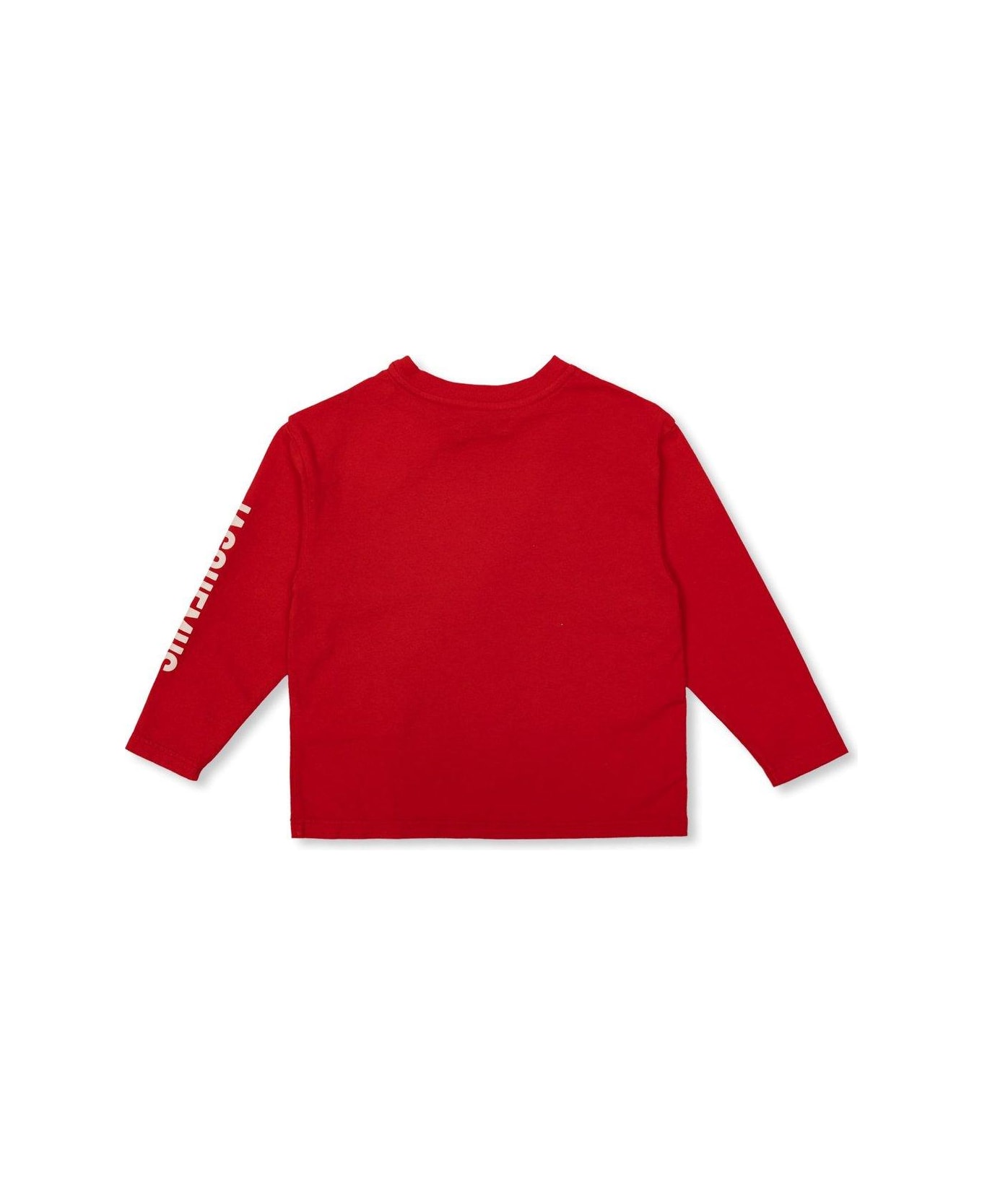 Jacquemus L'enfant Logo Printed Crewneck T-shirt - RED
