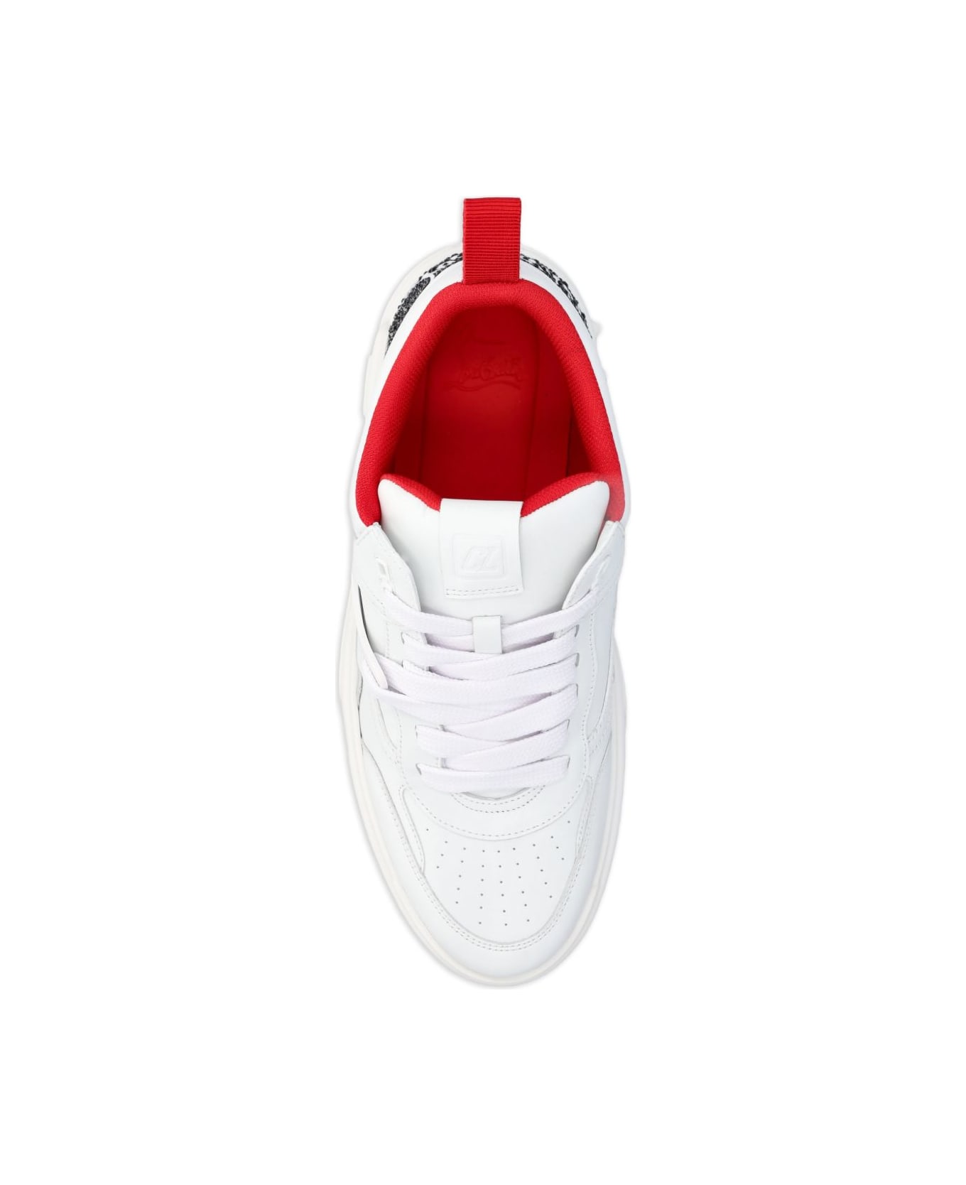 Christian Louboutin Astroloubi Leather Sneakers - White
