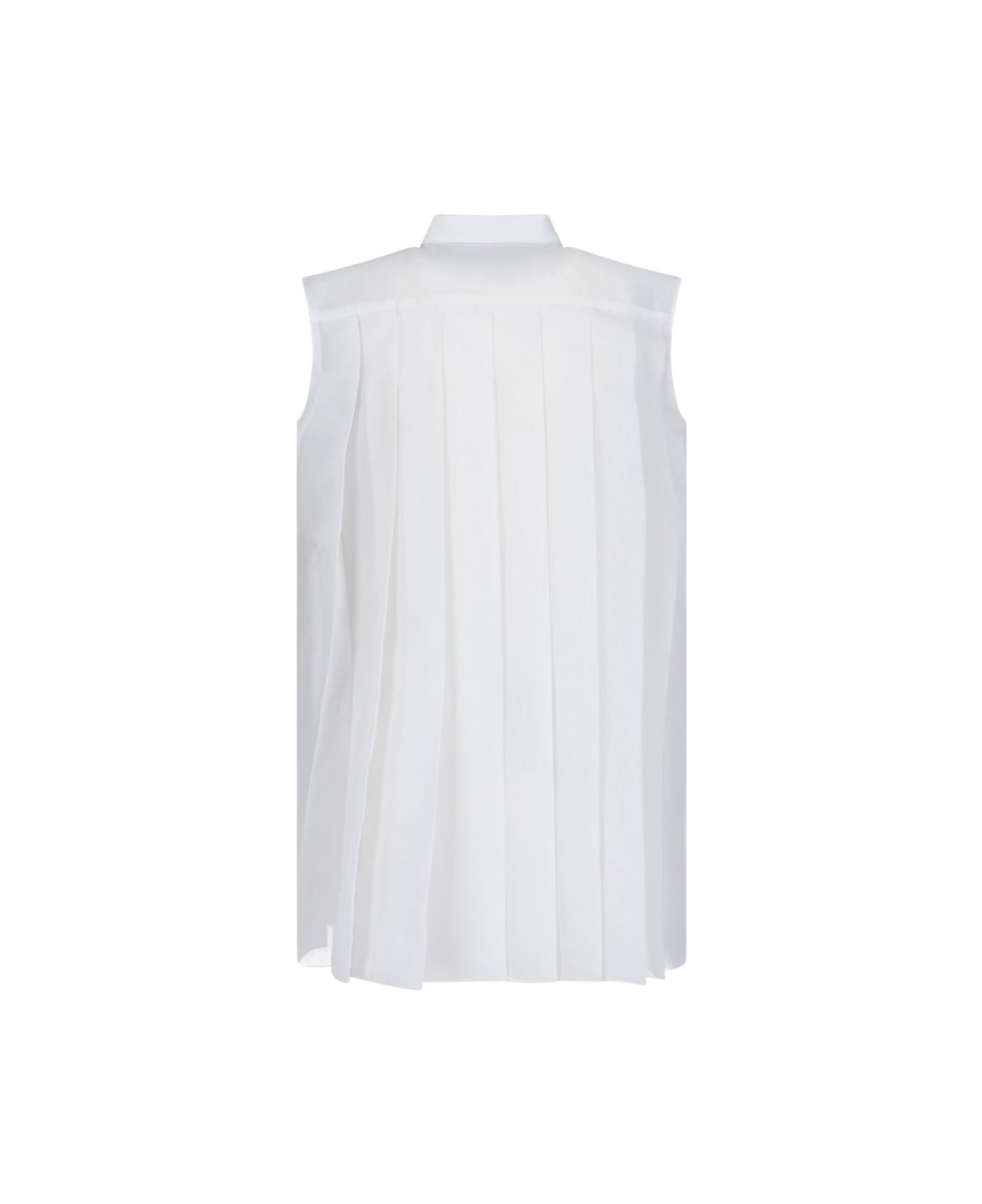 Sacai Mini Shirt Dress - White ワンピース＆ドレス