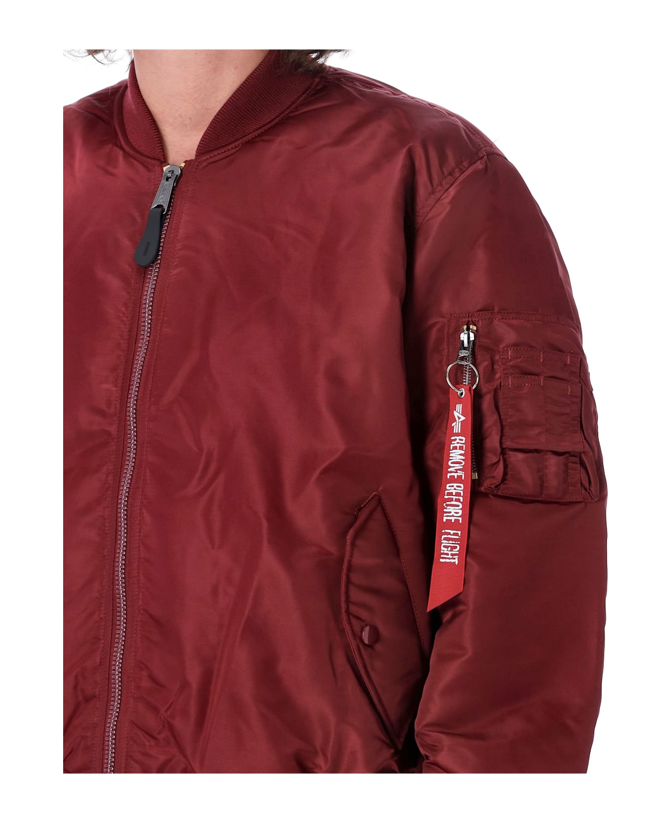 Alpha Industries Ma-1 Bomber Jacket - BURGUNDY