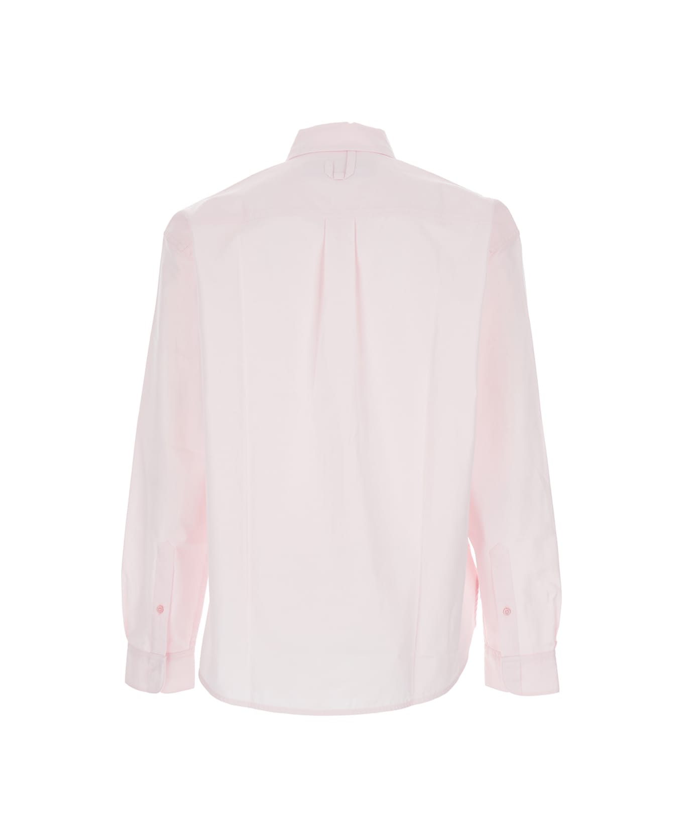 Jacquemus 
simon
 Pink Shirt With Logo Lettering On The Front In Cotton Man - Pink