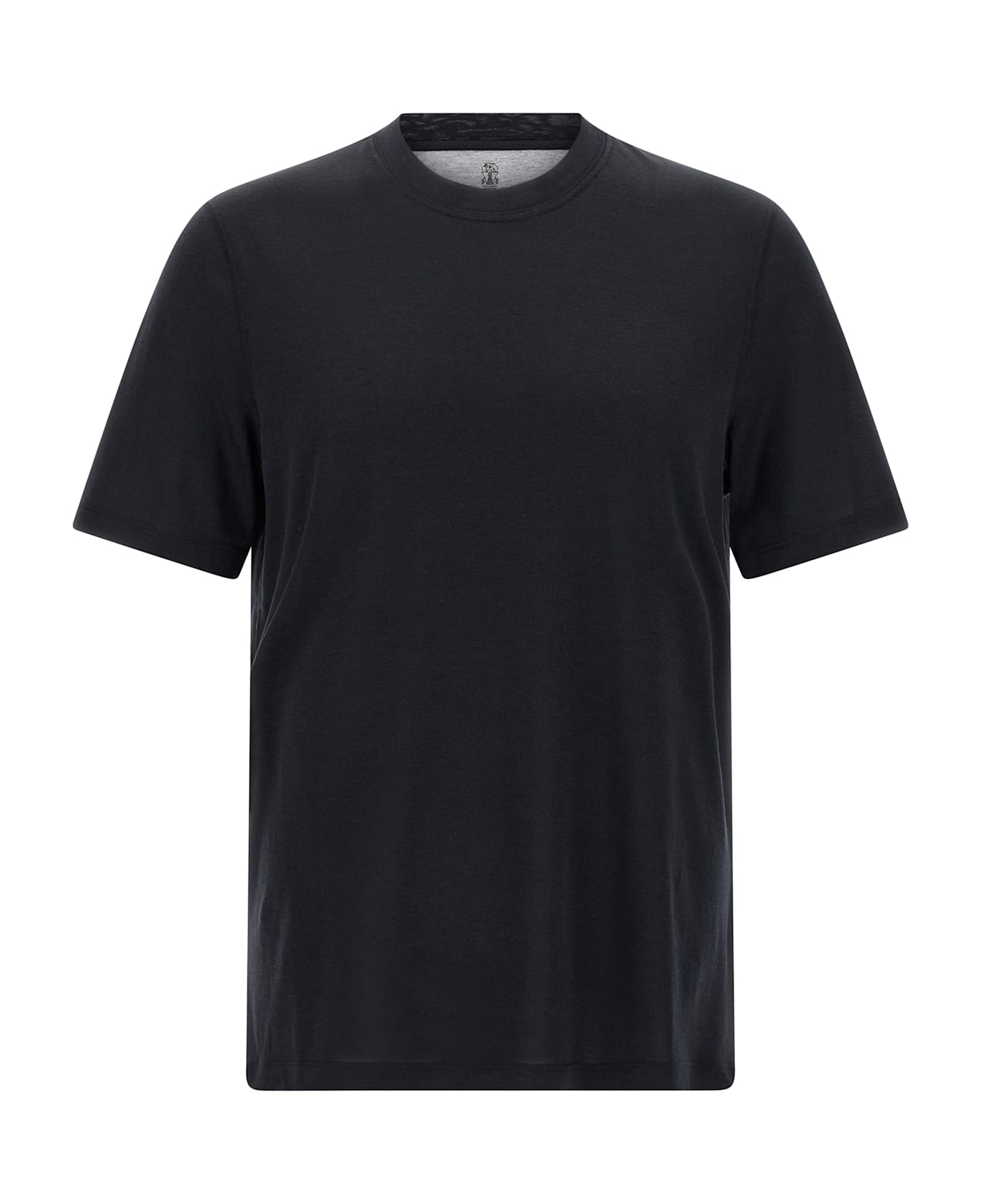 Brunello Cucinelli Silk T-shirt - Black  