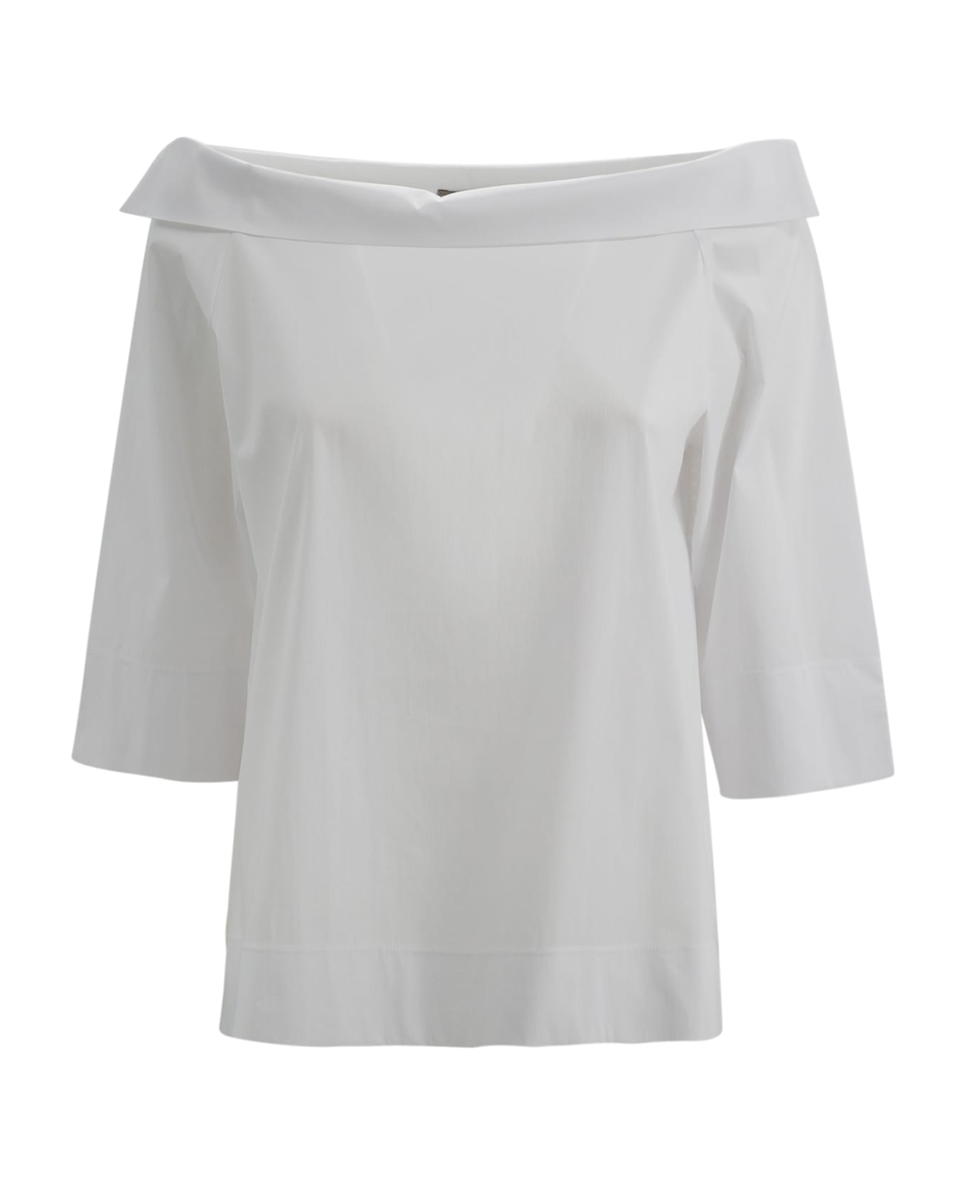D.Exterior Cotton Shirt - White