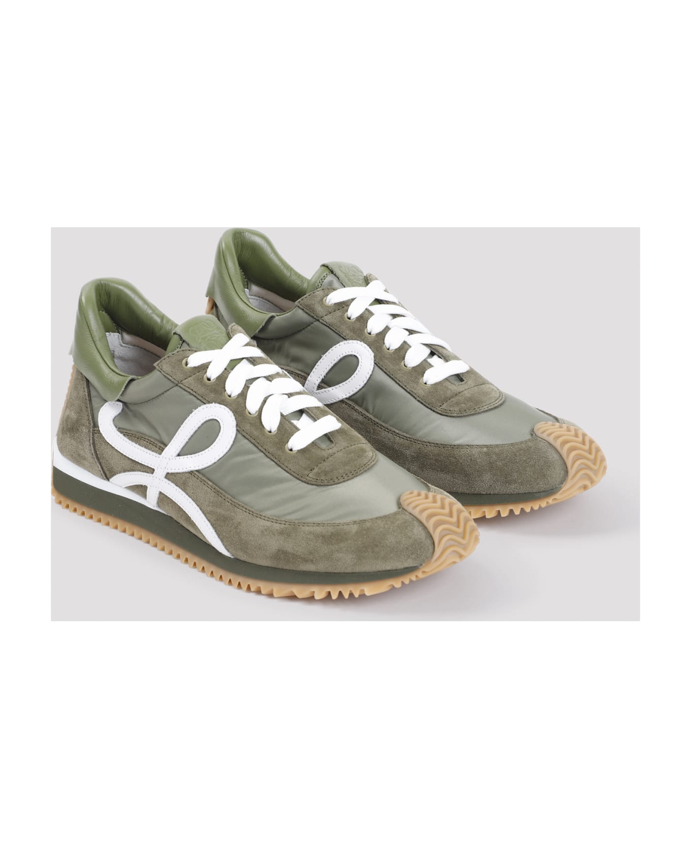 Loewe Flow Runner Sneakers - Olive White スニーカー