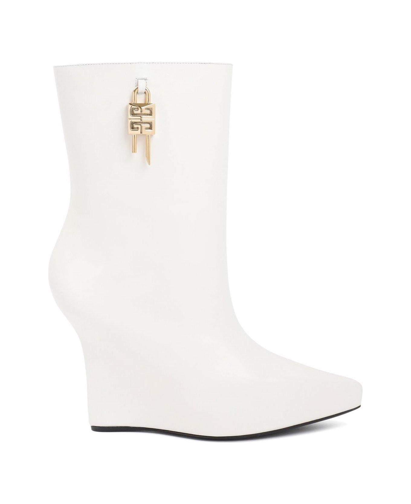 Givenchy G-lock Ankle Boots - White