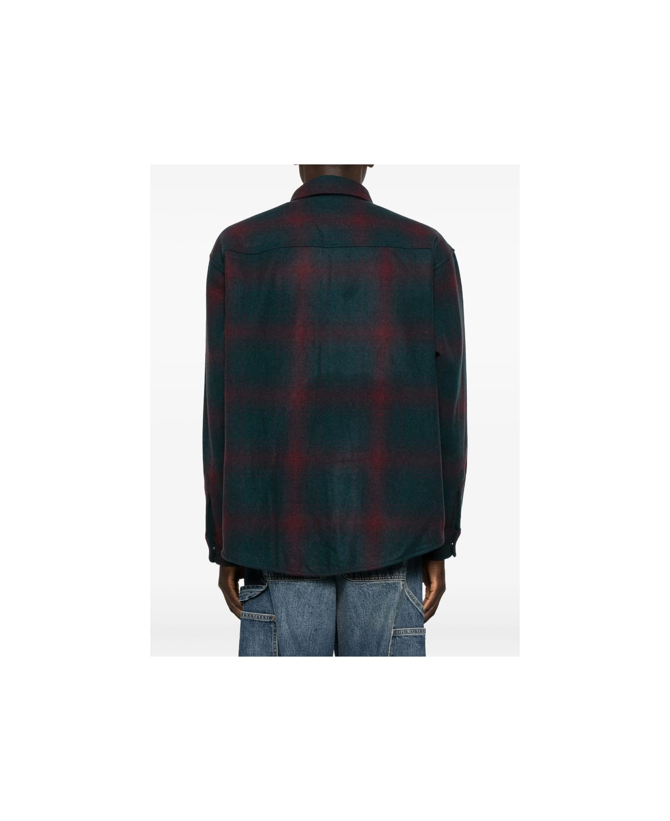 Carhartt Shirt - Kxx Brennan Check, Deep Lagoon / Rondo