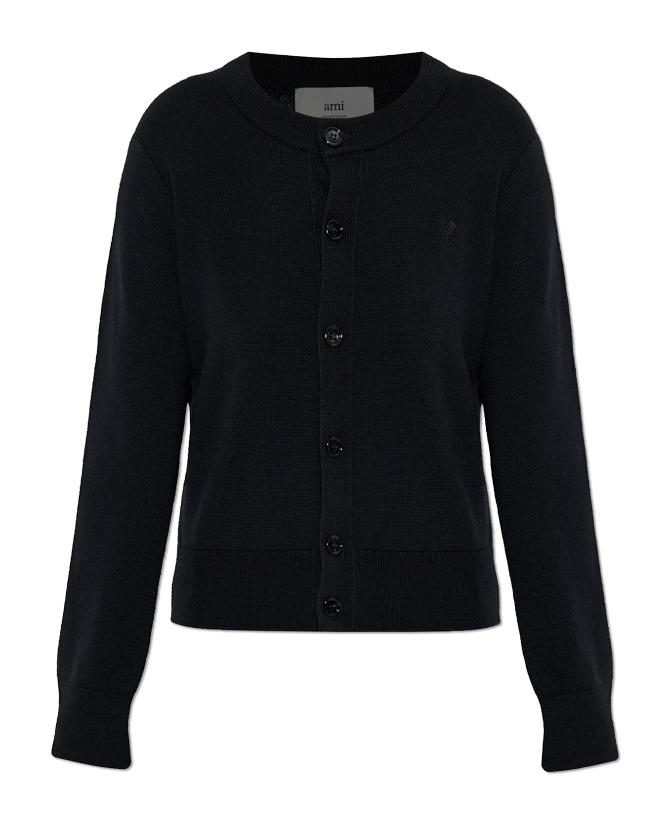 Ami Alexandre Mattiussi Wool Cardigan - BLACK