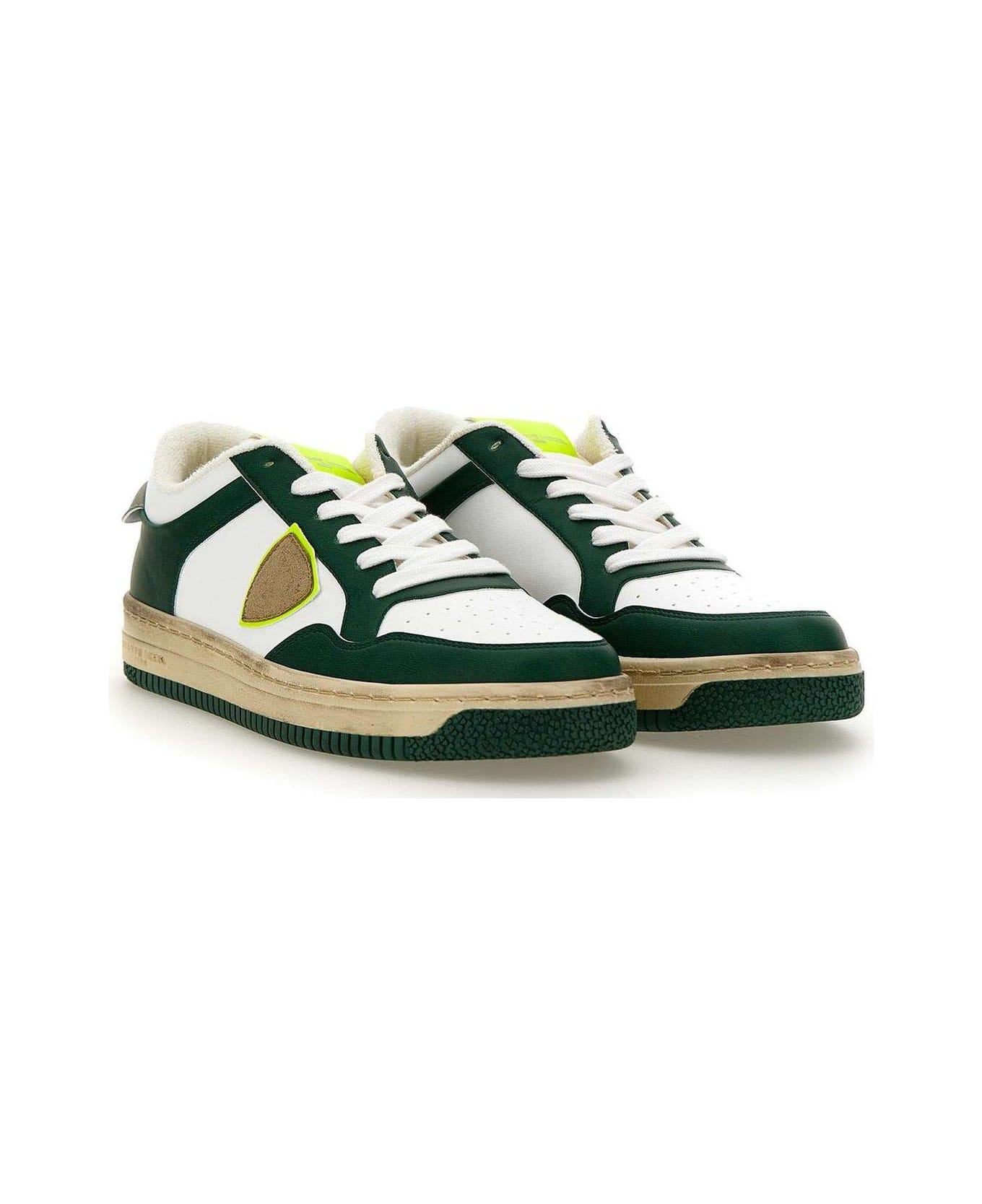 Philippe Model Lyon Lace-up Sneakers - Green
