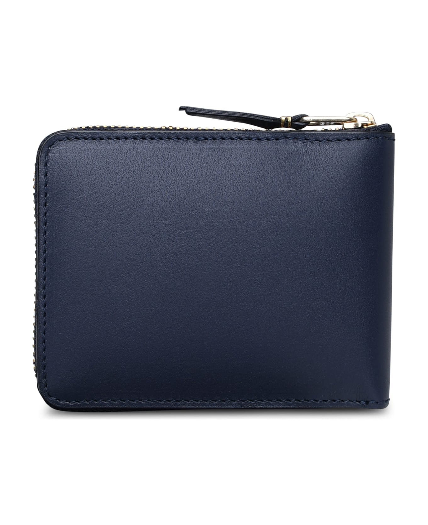 Comme des Garçons Wallet Blue Leather Wallet - Navy 財布