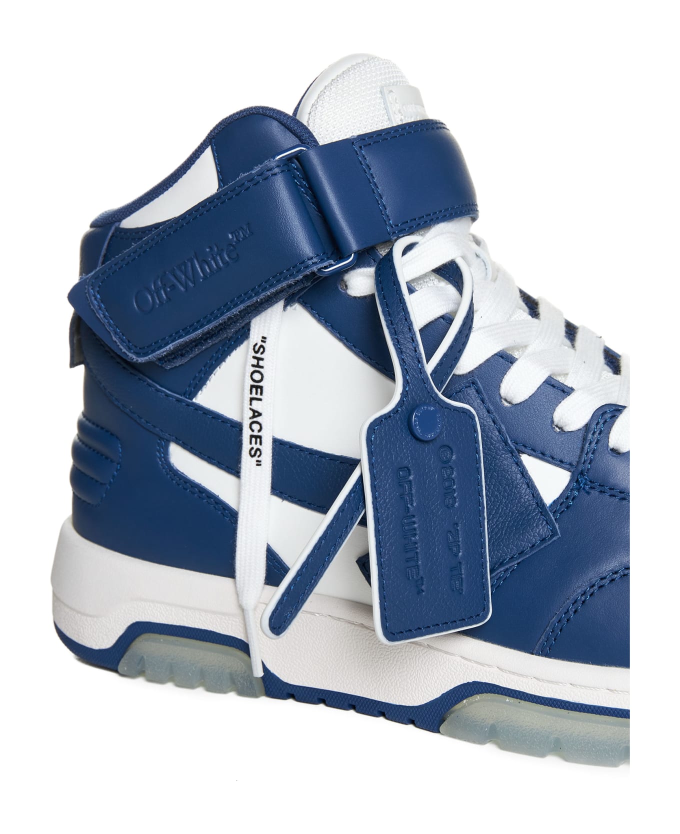 Off-White Out Of Office Mid Top Sneakers - White royal blue